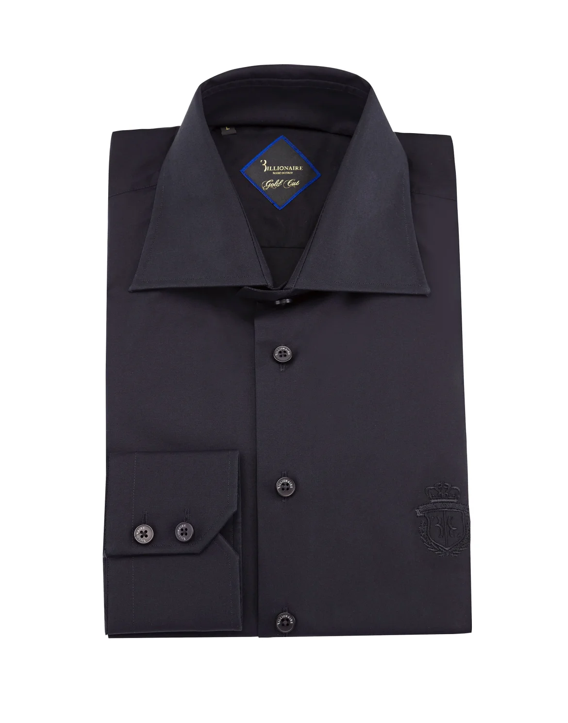 Shirt Gold Cut LS "Adrian", цвет: Черный