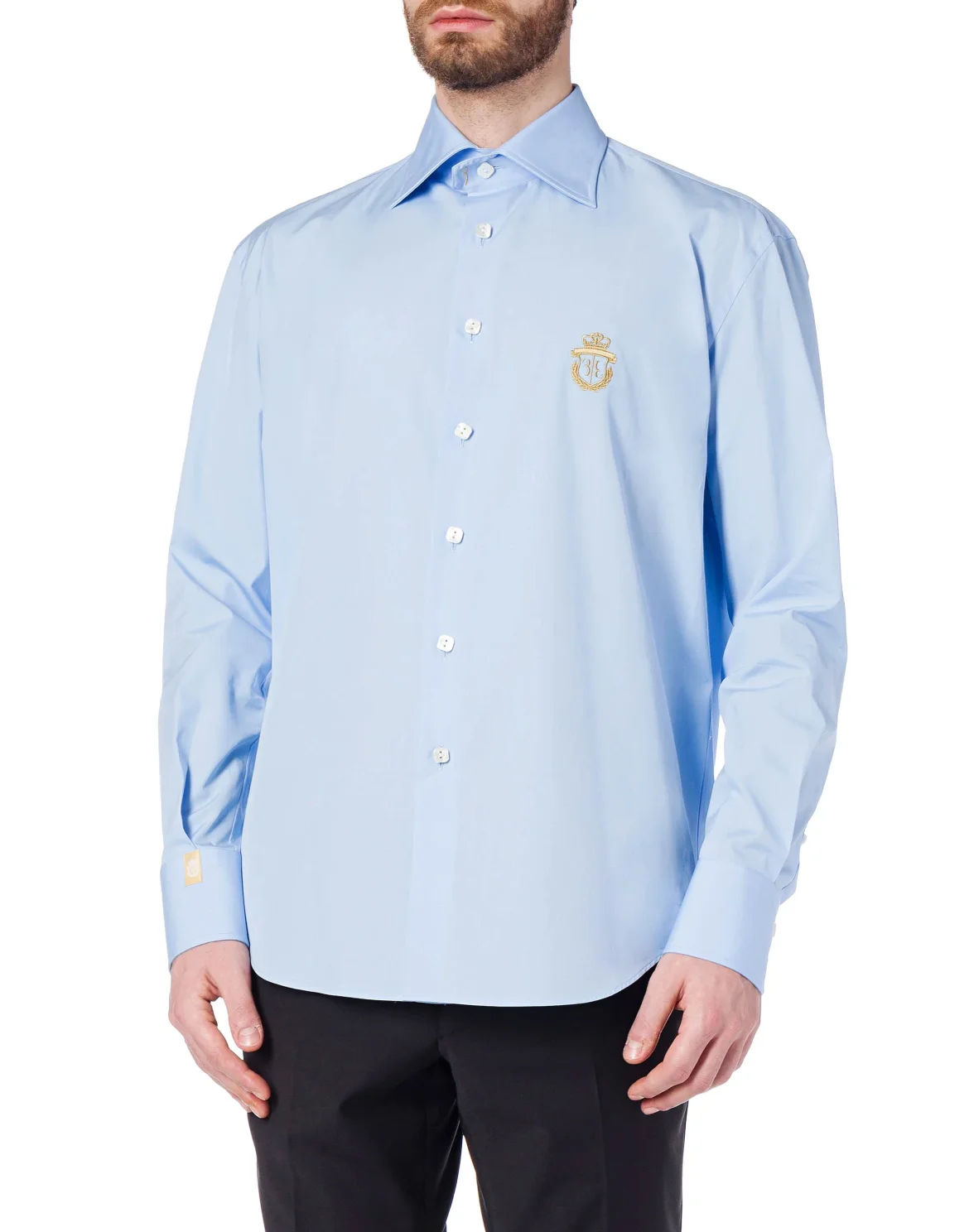 Shirt Gold Cut LS "Adrian", цвет: Синий