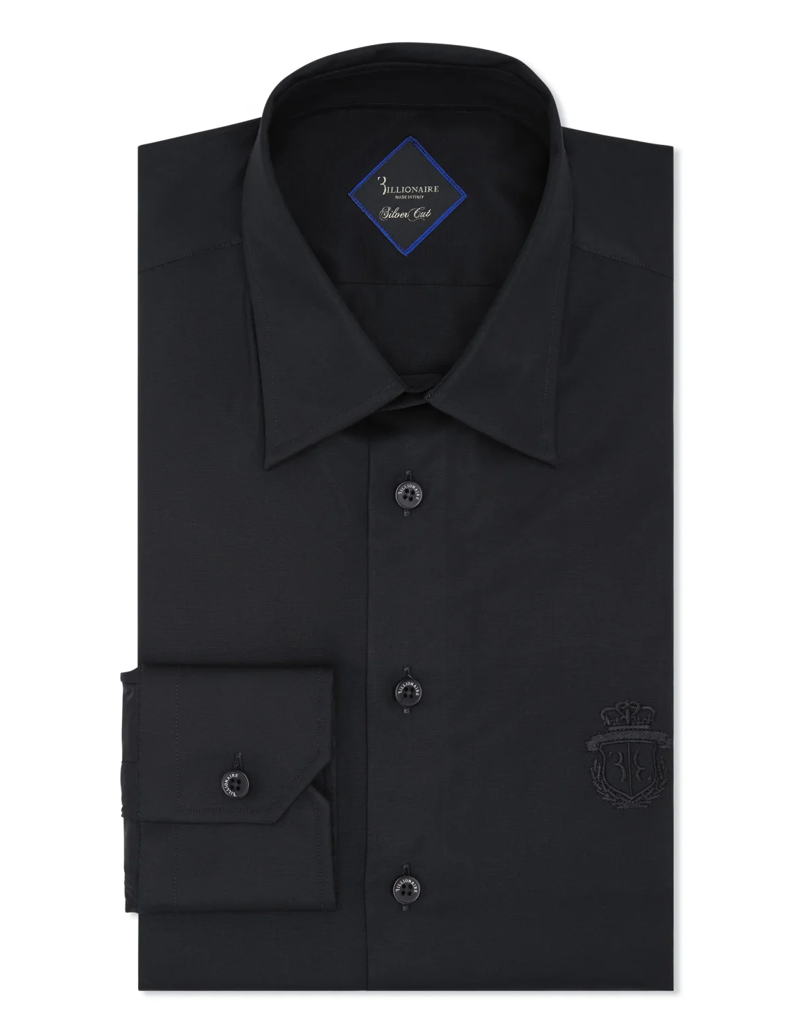Shirt Silver Cut LS "Chistopher", цвет: Черный
