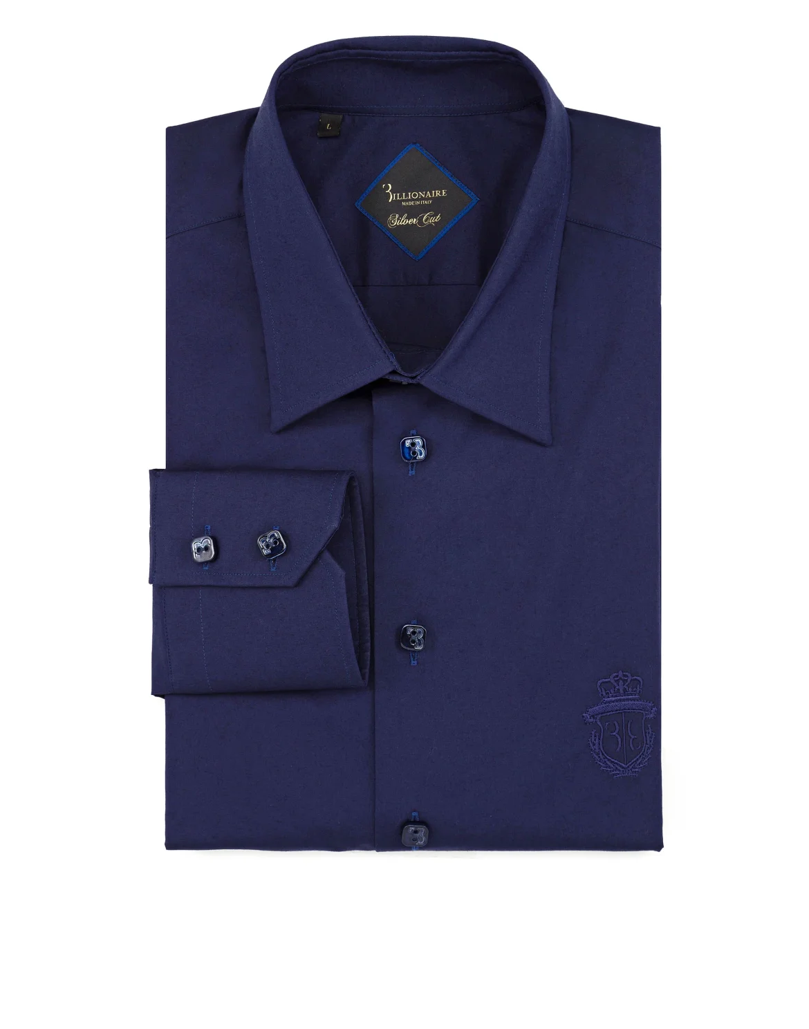 Shirt Silver Cut LS "Chistopher", цвет: Синий