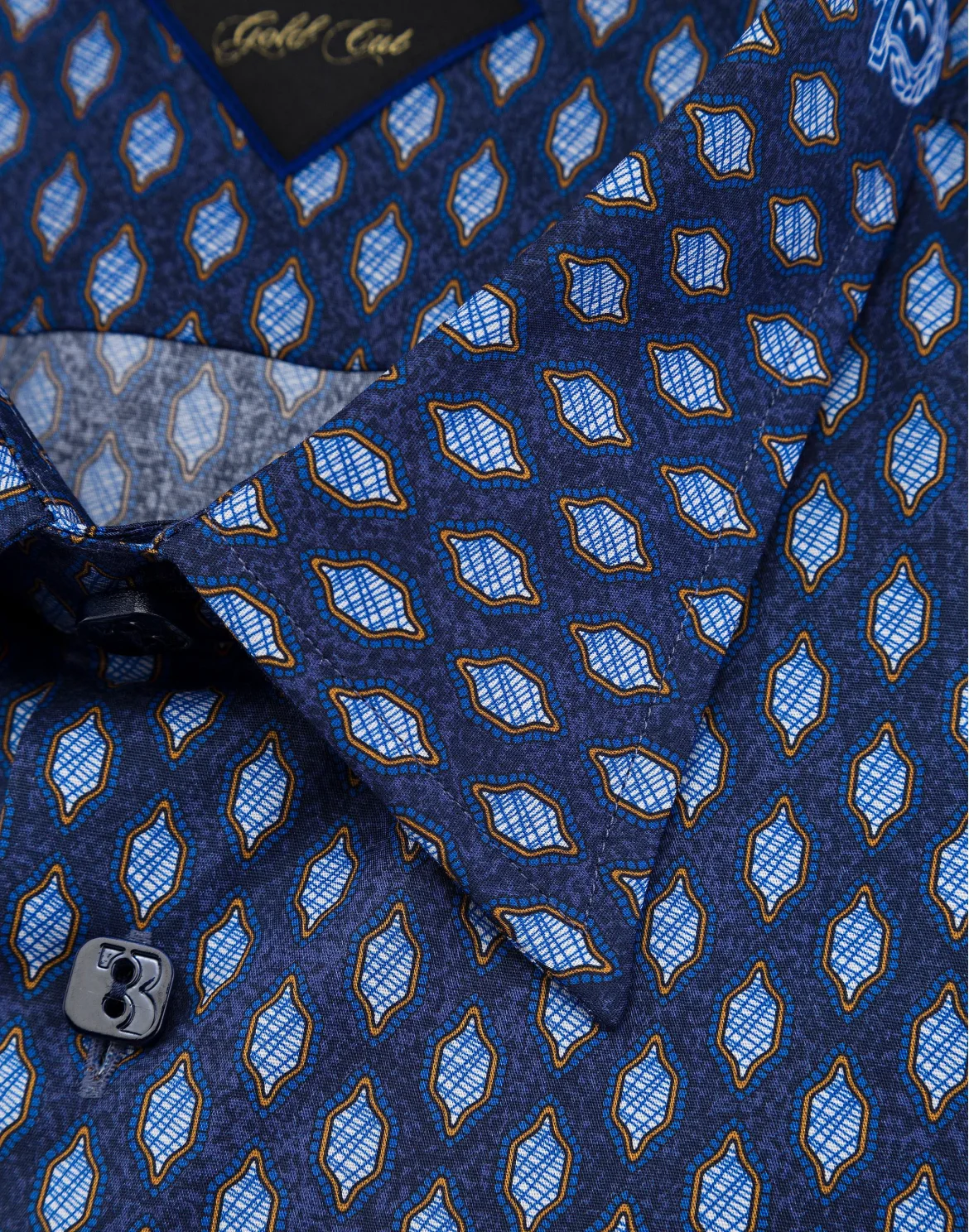 Shirt Gold Cut LS "Gabriel", цвет: Синий