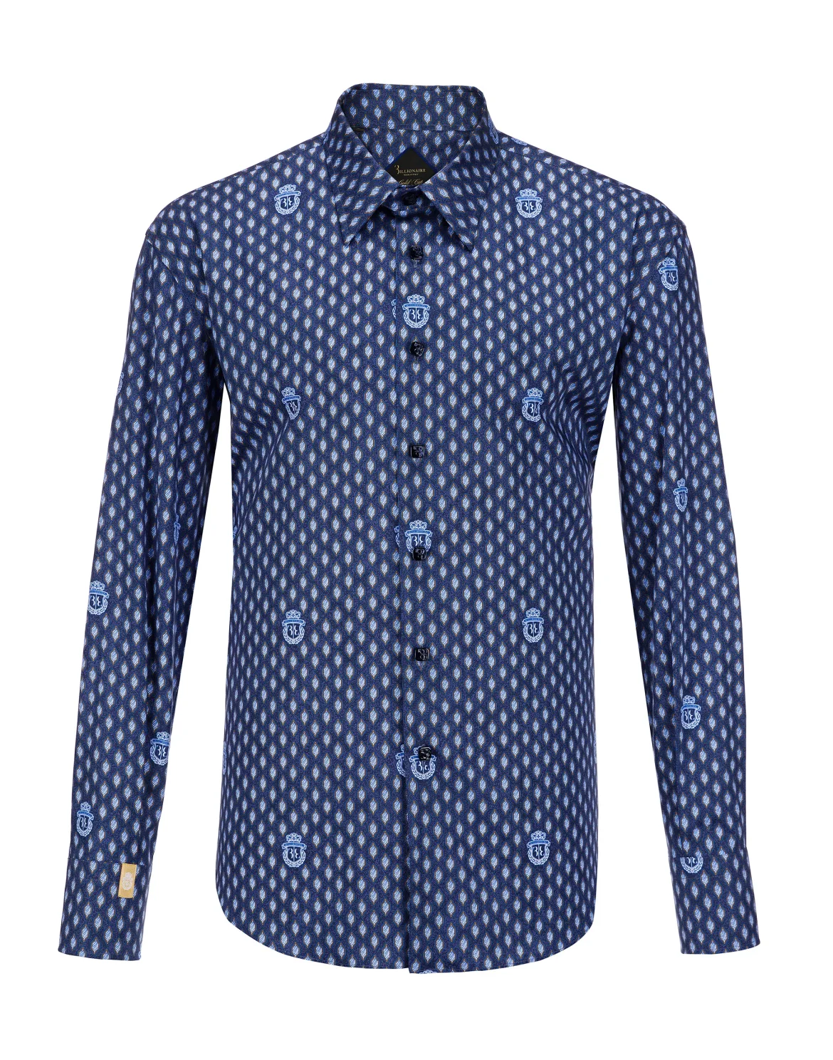 Shirt Gold Cut LS "Gabriel", цвет: Синий