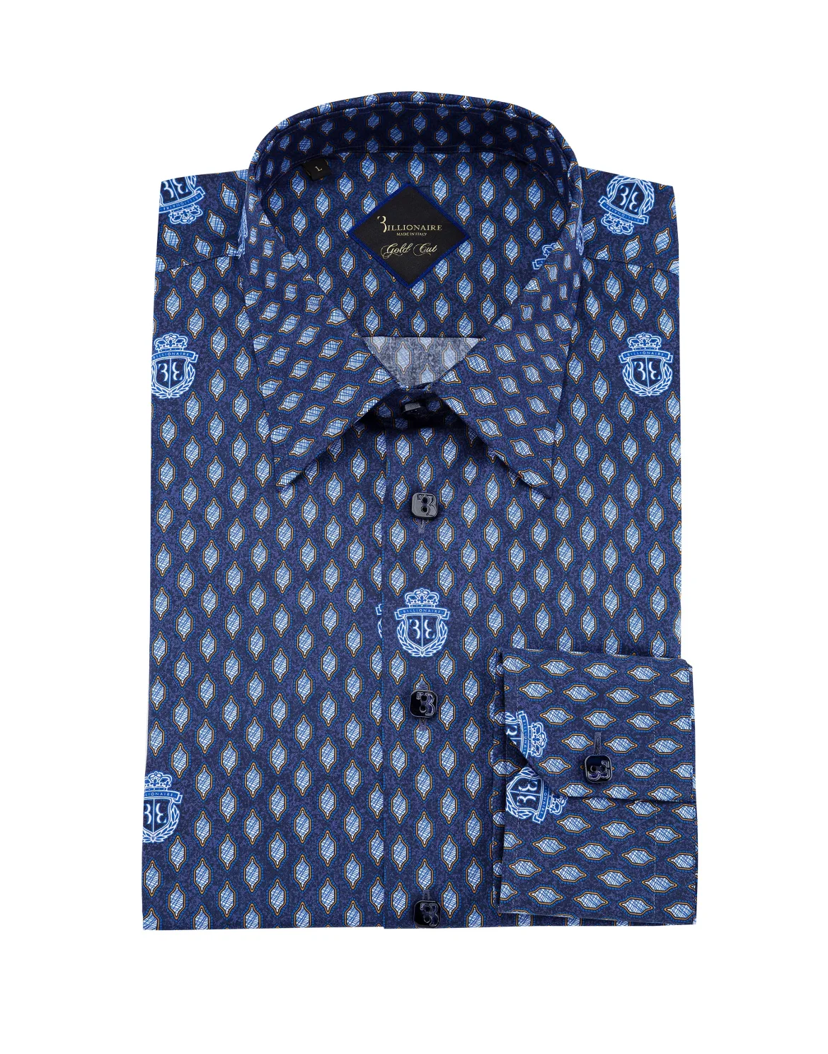 Shirt Gold Cut LS "Gabriel", цвет: Синий