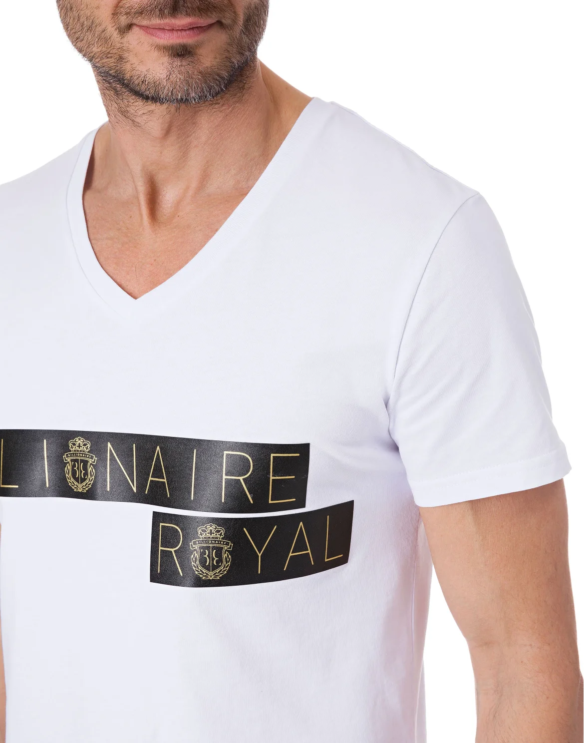 T-shirt V-Neck SS "Roland", цвет: Белый