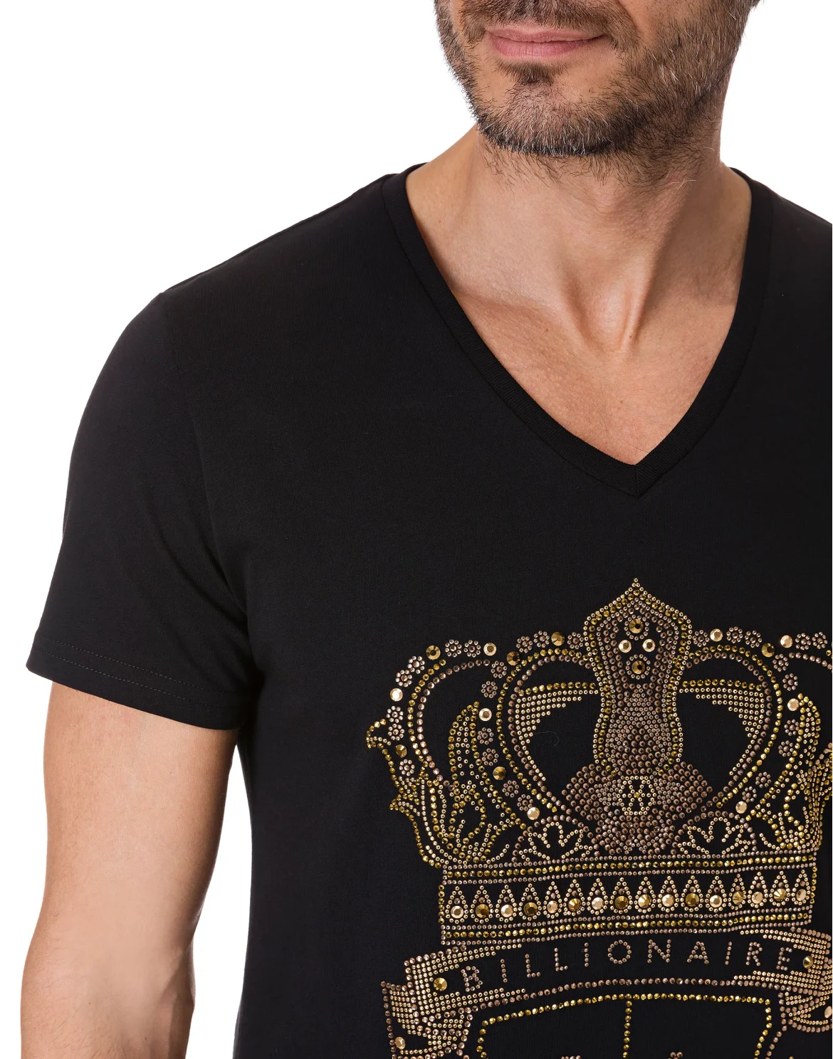 T-shirt V-Neck SS "Railey", цвет: Черный