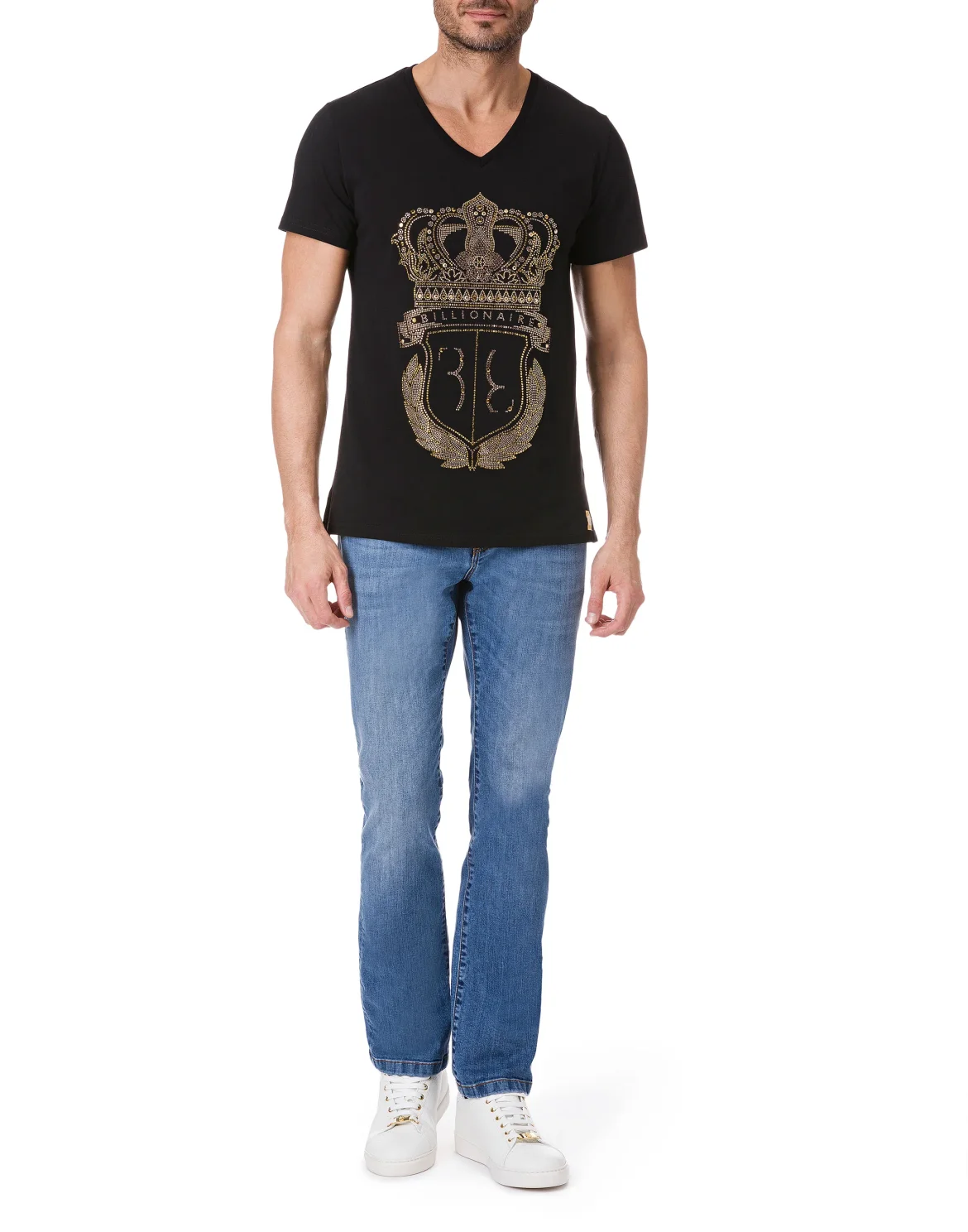 T-shirt V-Neck SS "Railey", цвет: Черный