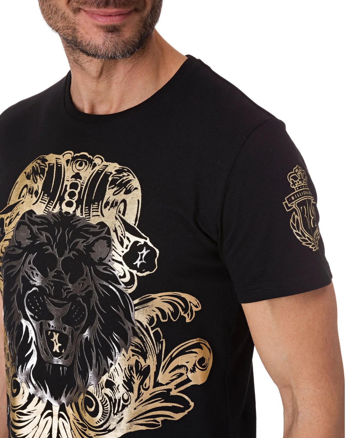 T-shirt Round Neck SS "Leonard", цвет: Черный