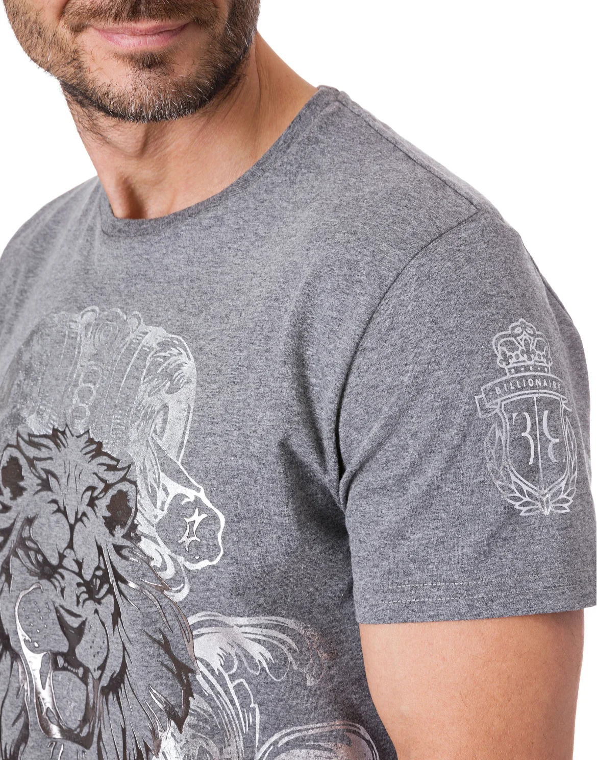 T-shirt Round Neck SS "Leonard", цвет: Серый