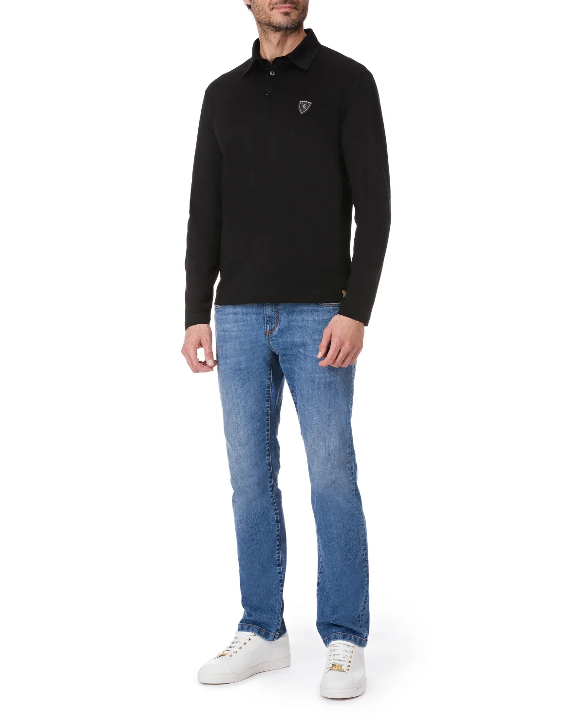 Polo shirt LS "Marais", цвет: Черный