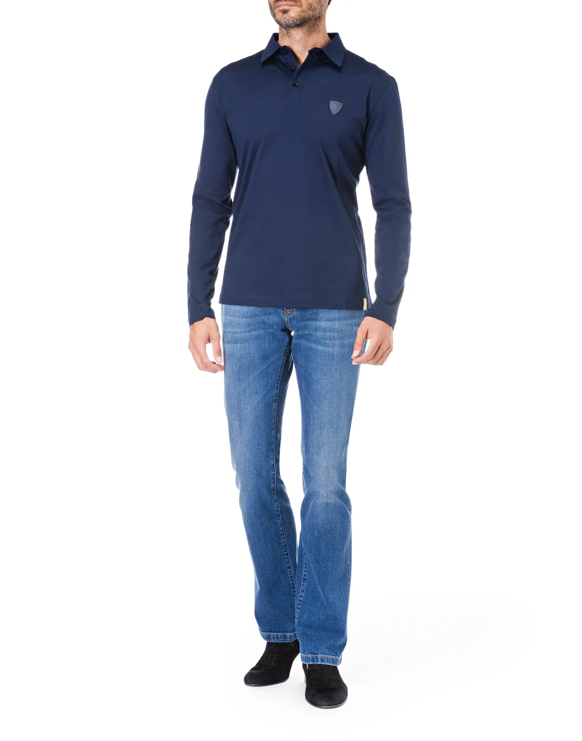 Polo shirt LS "Marais", цвет: Синий