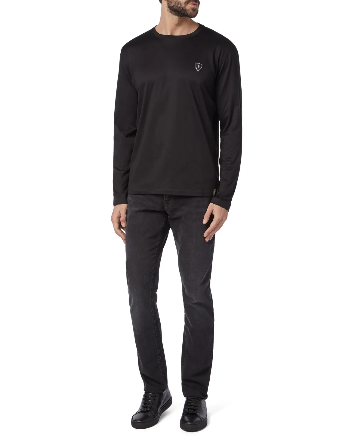 T-shirt Round Neck LS "Hadès", цвет: Черный