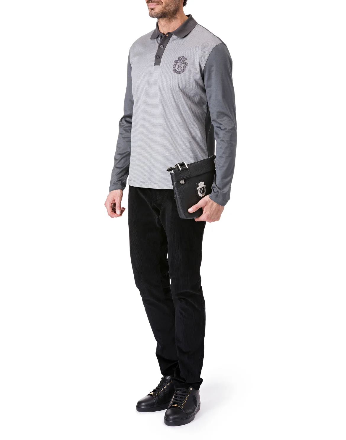 Polo shirt LS "Soho", цвет: Серый