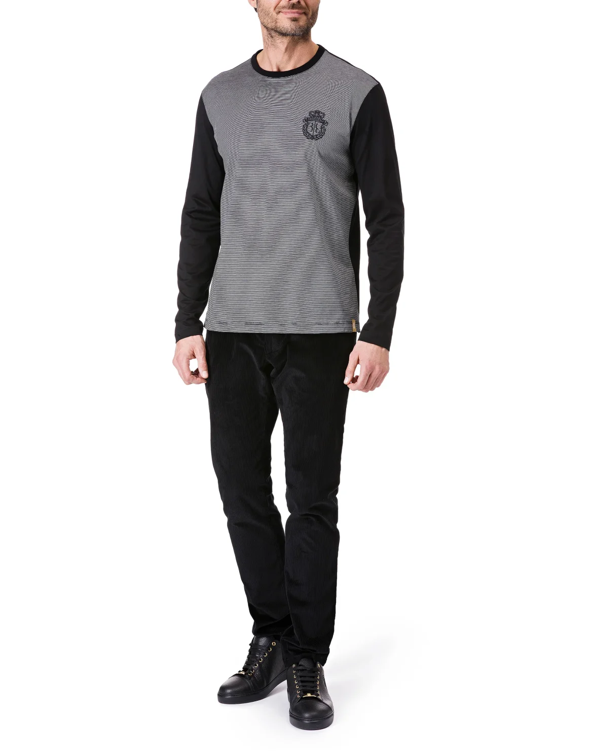 T-shirt Round Neck LS "Bercy", цвет: Черный