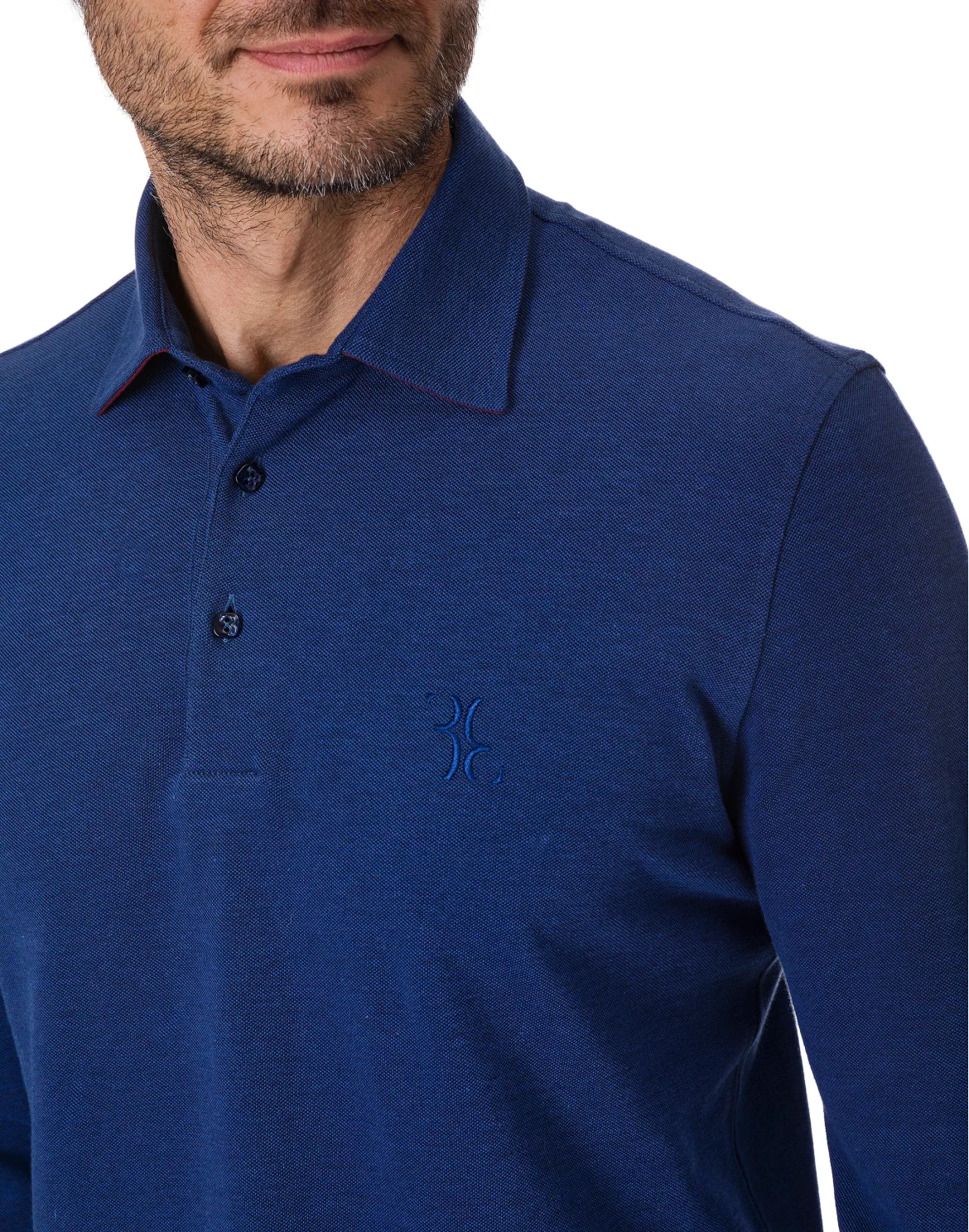 Polo shirt LS "Stoke", цвет: Синий