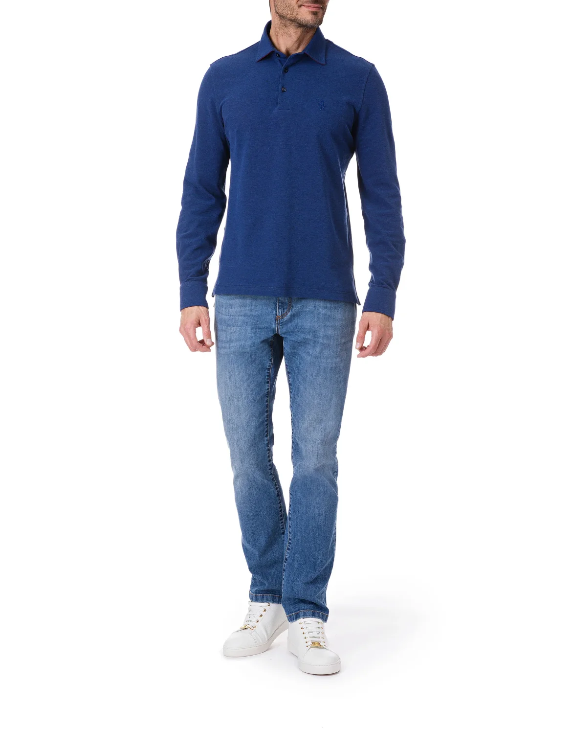 Polo shirt LS "Stoke", цвет: Синий