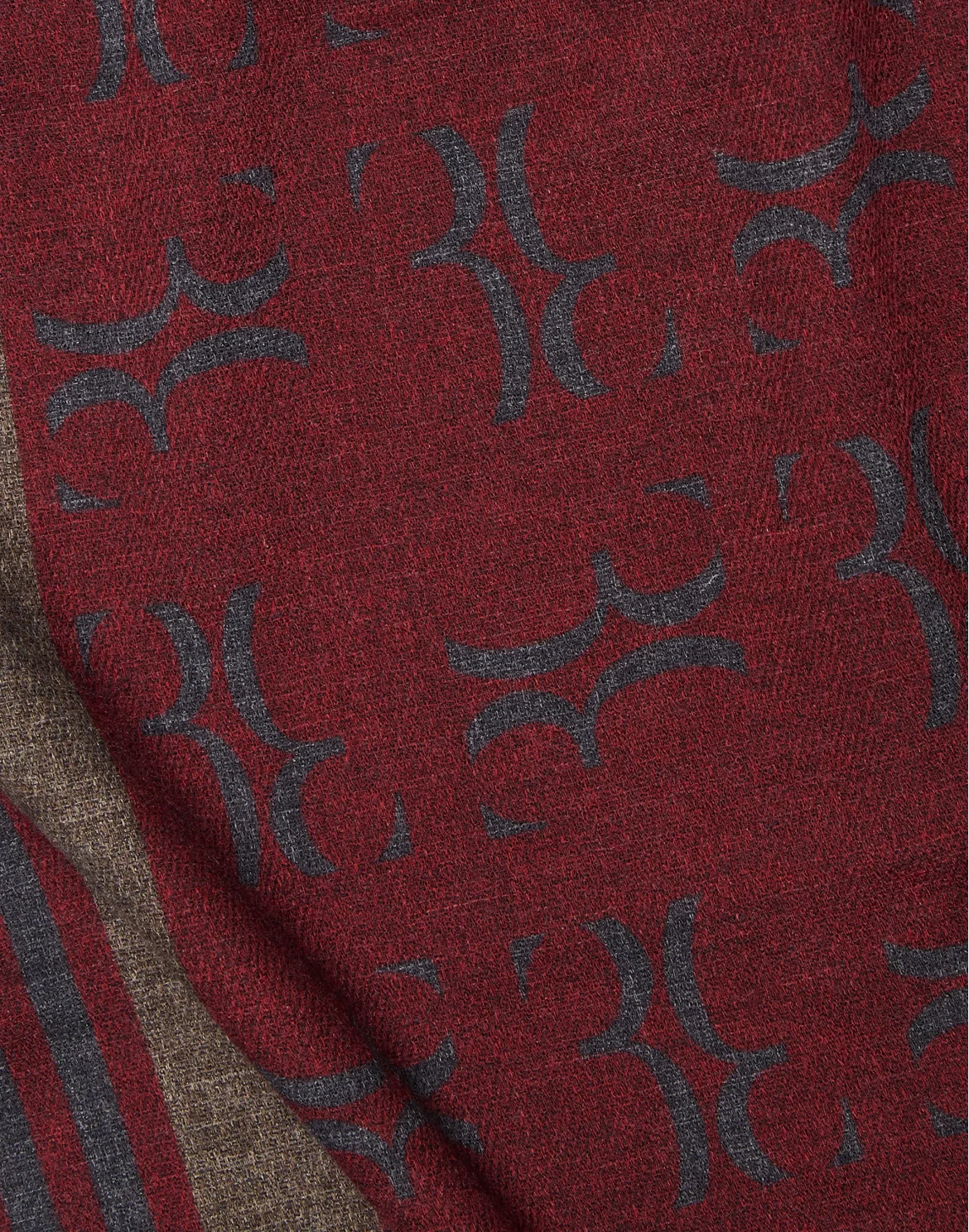 Long Scarf All over BB, цвет: Красный