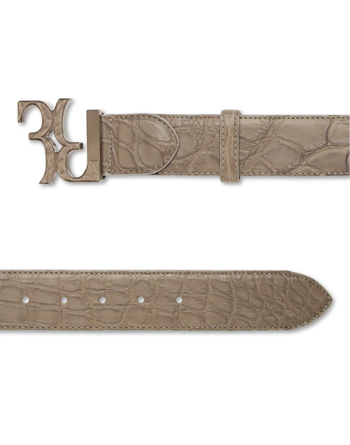 Belt Double B, цвет: Серый