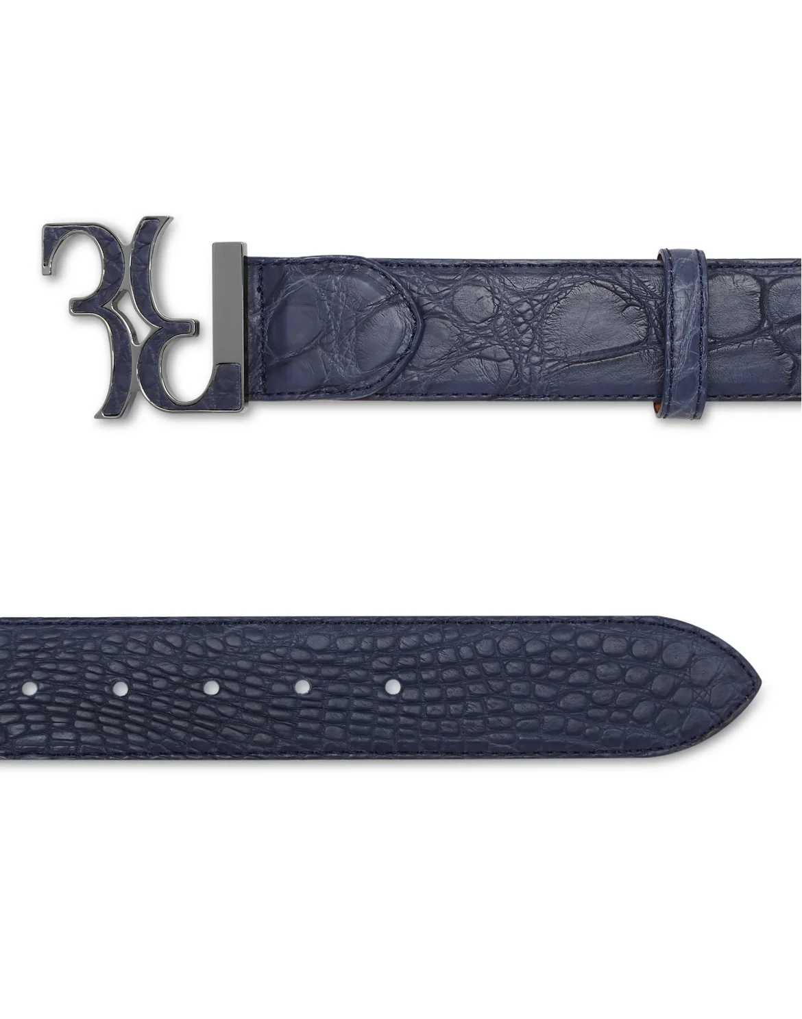 Belt Double B, цвет: Синий