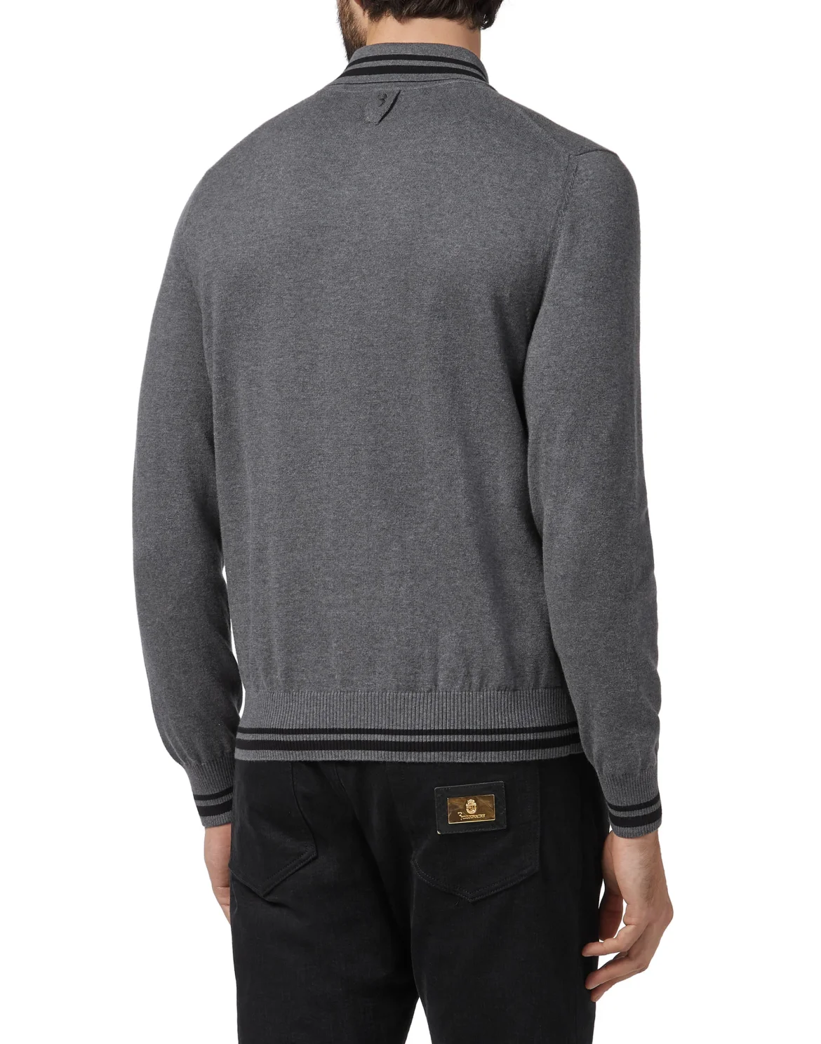 Pullover Polo-Neck LS Crest, цвет: Серый