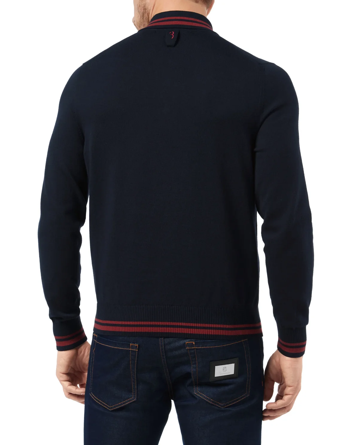 Pullover Polo-Neck LS Crest, цвет: Синий