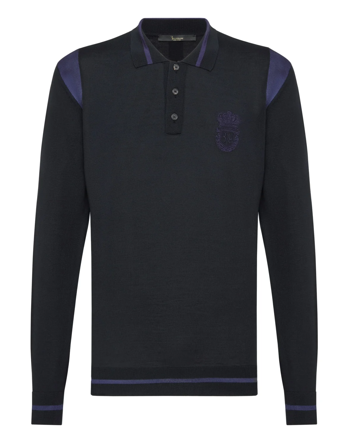 Pullover Polo-Neck LS Crest, цвет: Черный