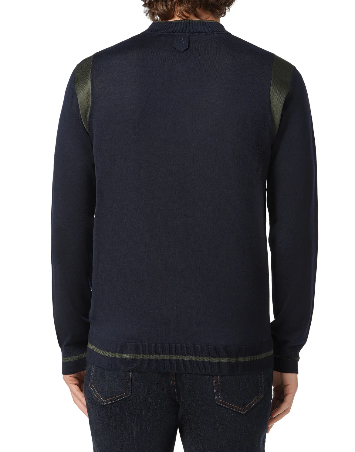 Pullover Polo-Neck LS Crest, цвет: Синий