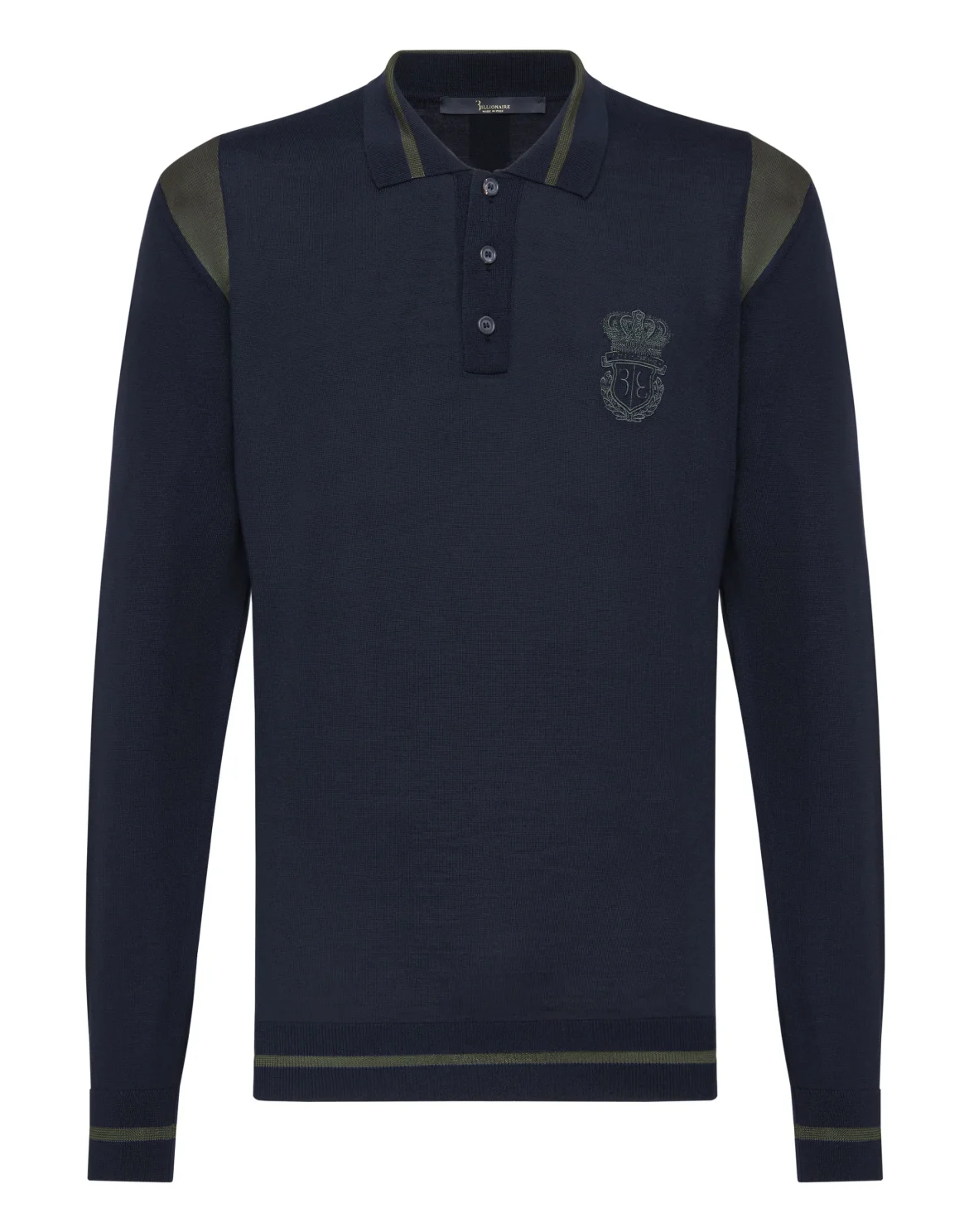 Pullover Polo-Neck LS Crest, цвет: Синий