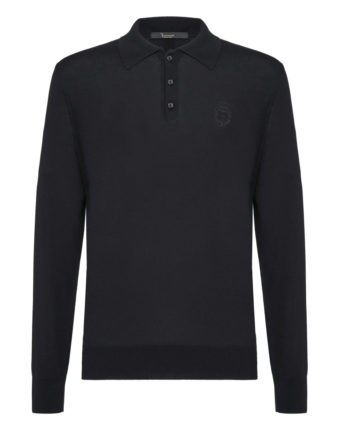 Pullover Polo-Neck LS Crest, цвет: Черный