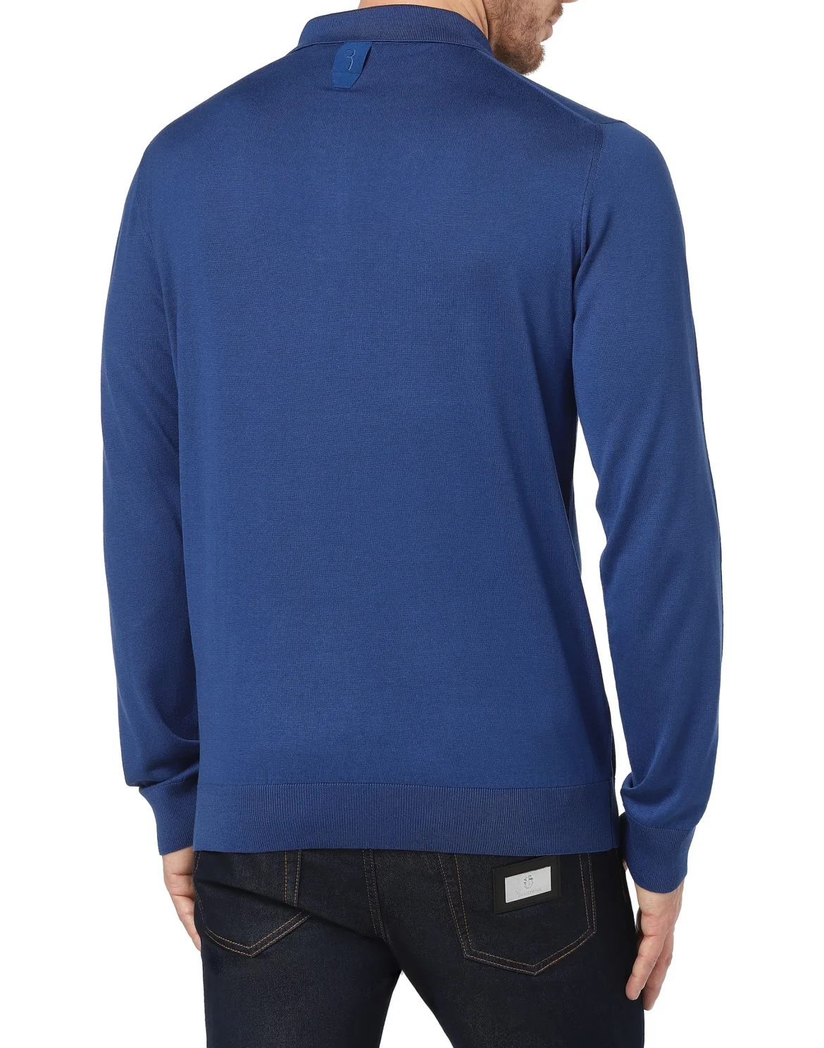 Pullover Polo-Neck LS Crest, цвет: Синий