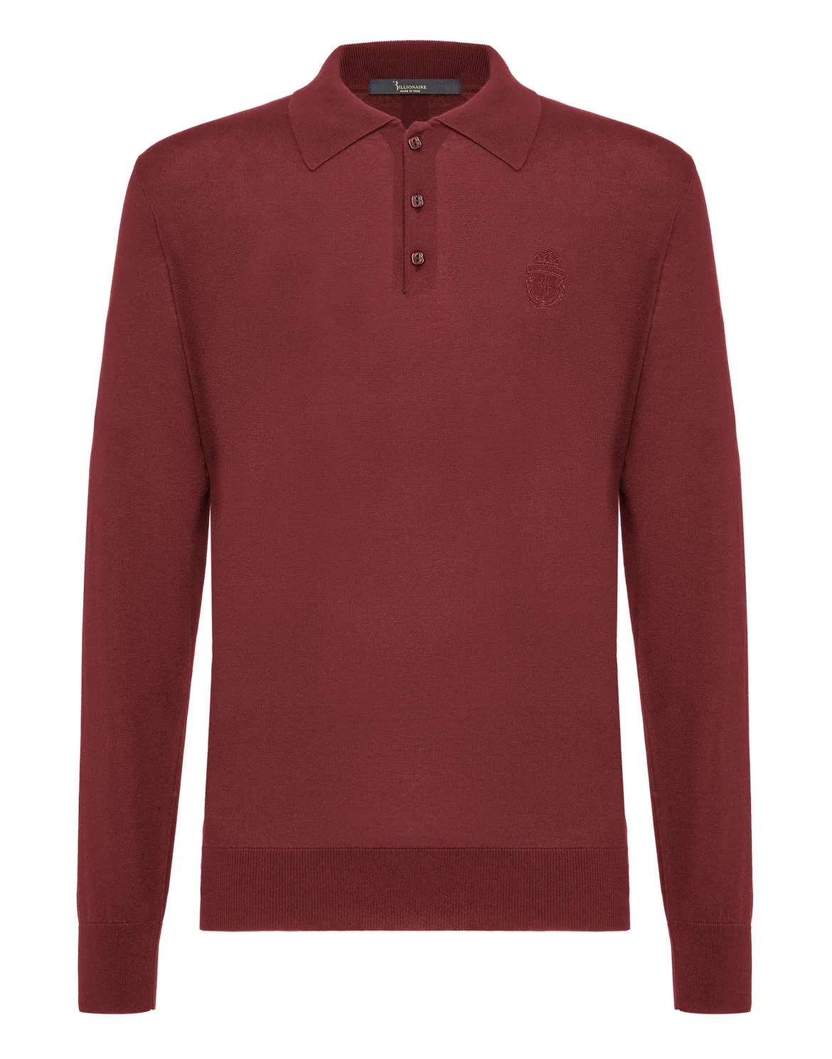 Pullover Polo-Neck LS Crest, цвет: Красный