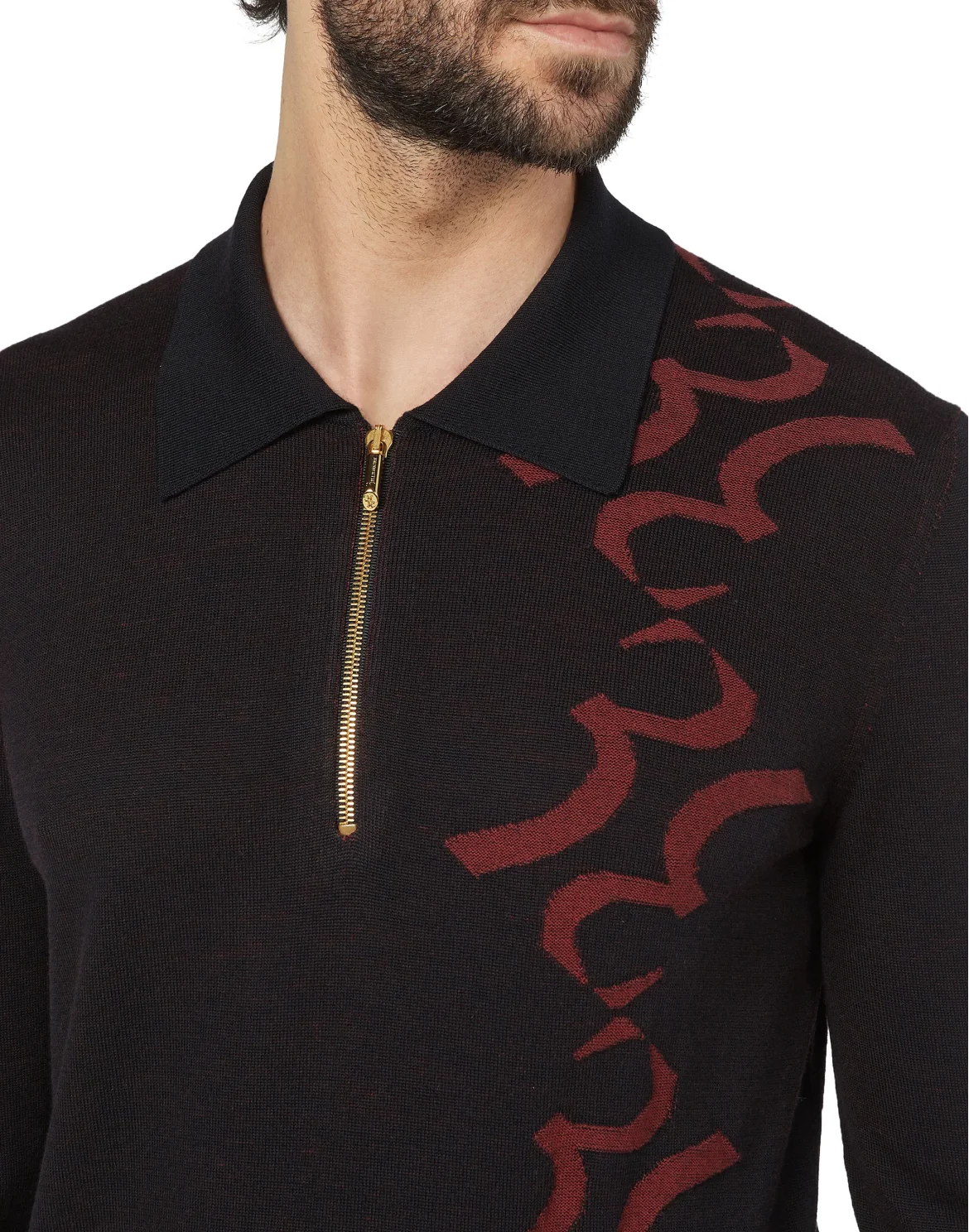 Pullover Polo-Neck LS Double B, цвет: Черный