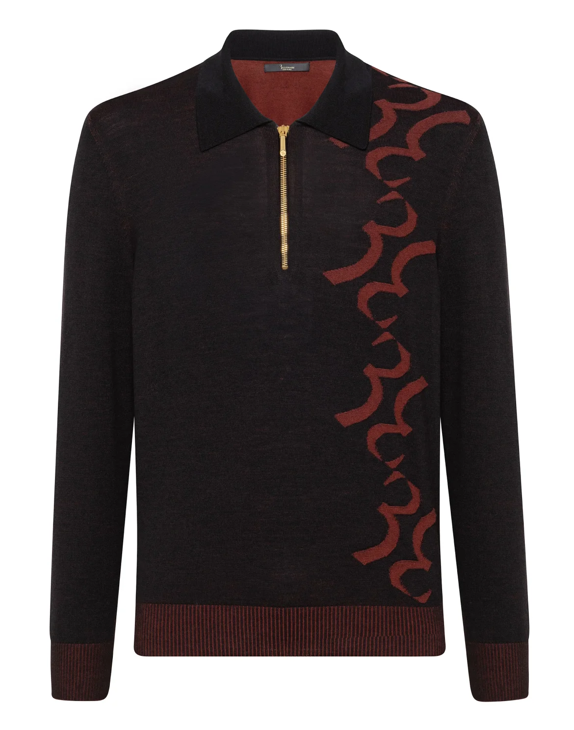 Pullover Polo-Neck LS Double B, цвет: Черный