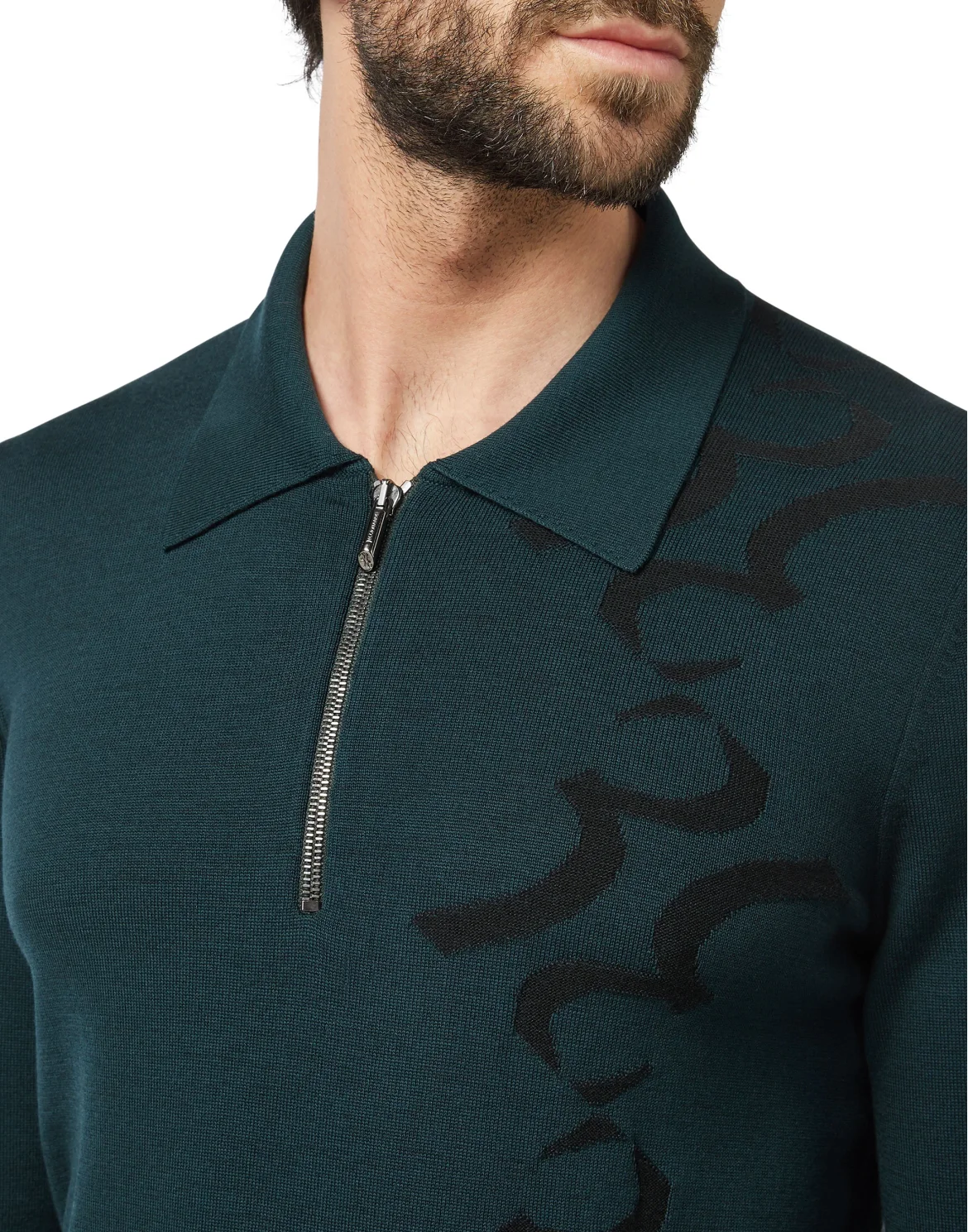 Pullover Polo-Neck LS Double B, цвет: Зеленый