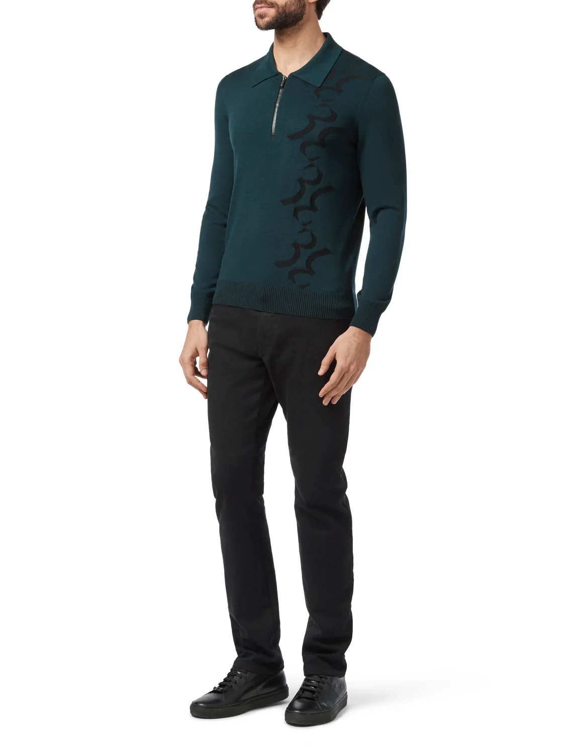 Pullover Polo-Neck LS Double B, цвет: Зеленый