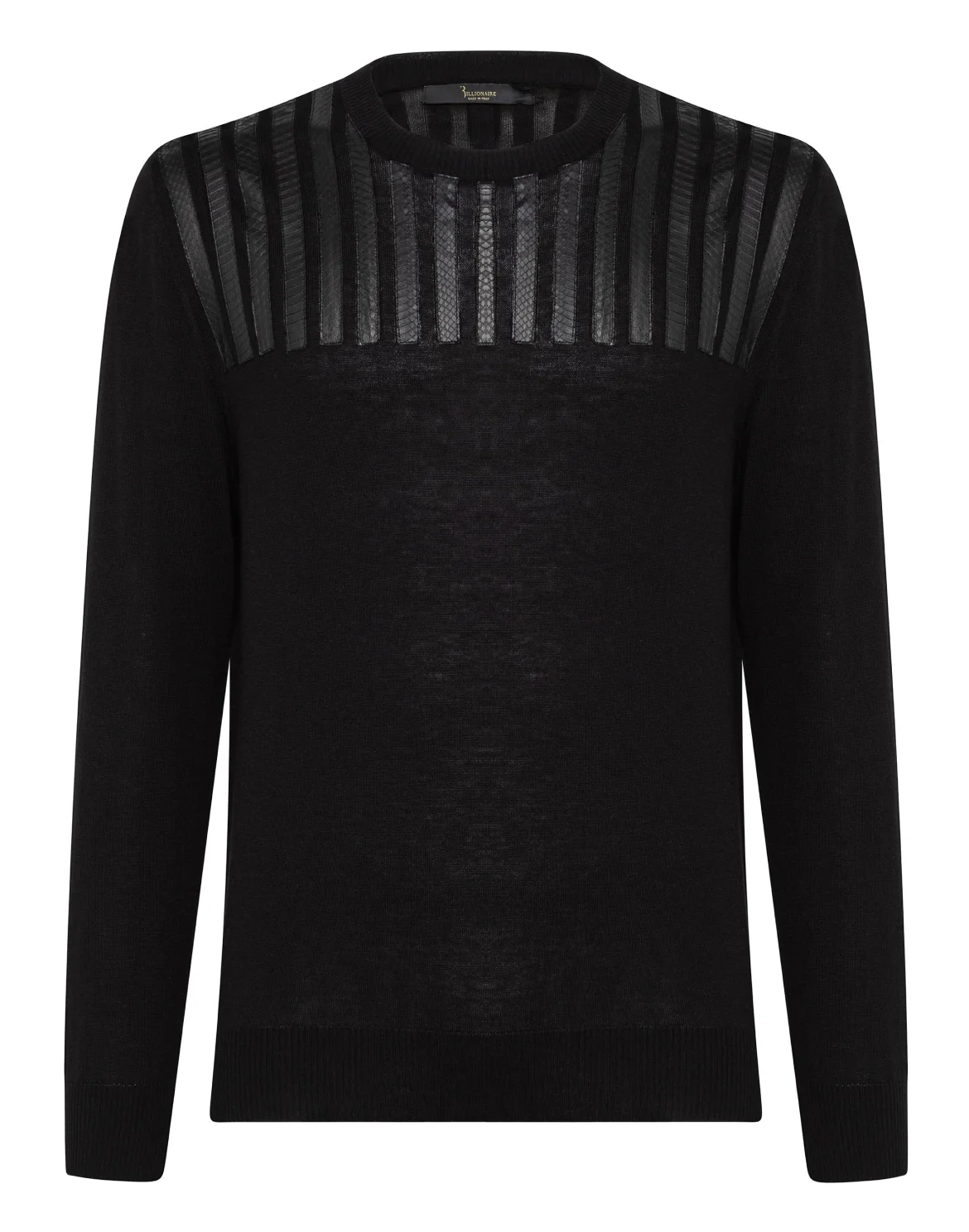 Pullover Round Neck LS Luxury, цвет: Черный