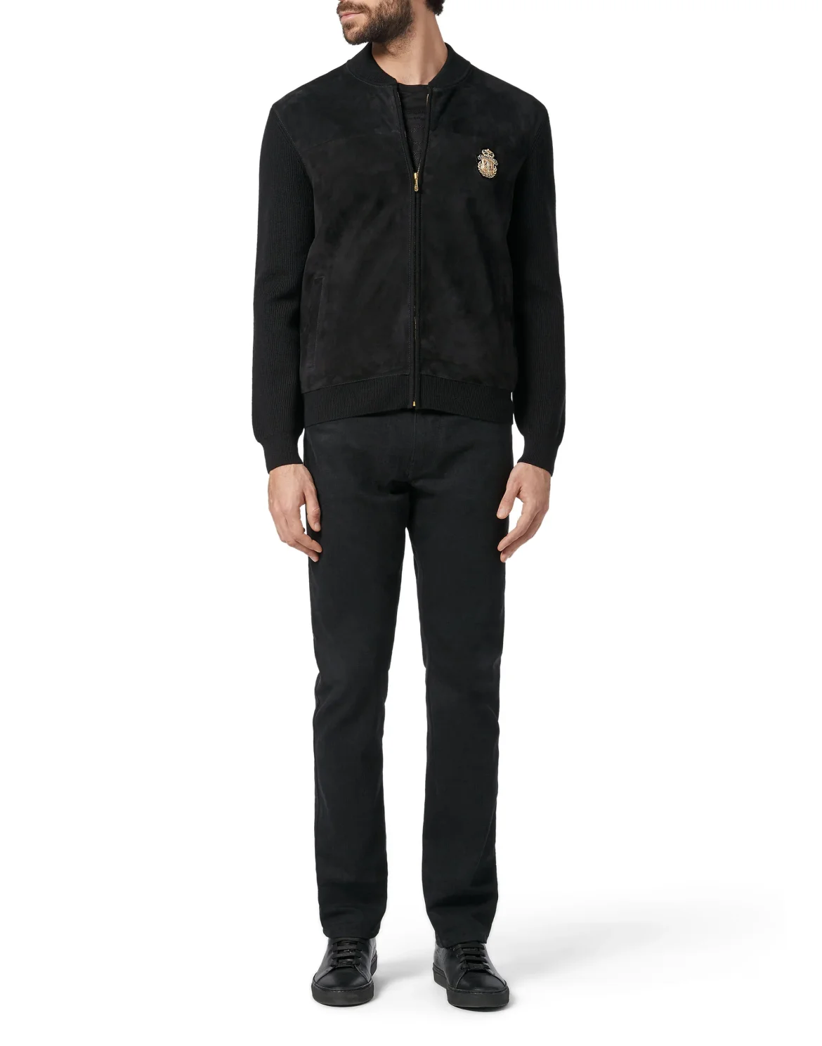 Pullover full zip Crest, цвет: Черный