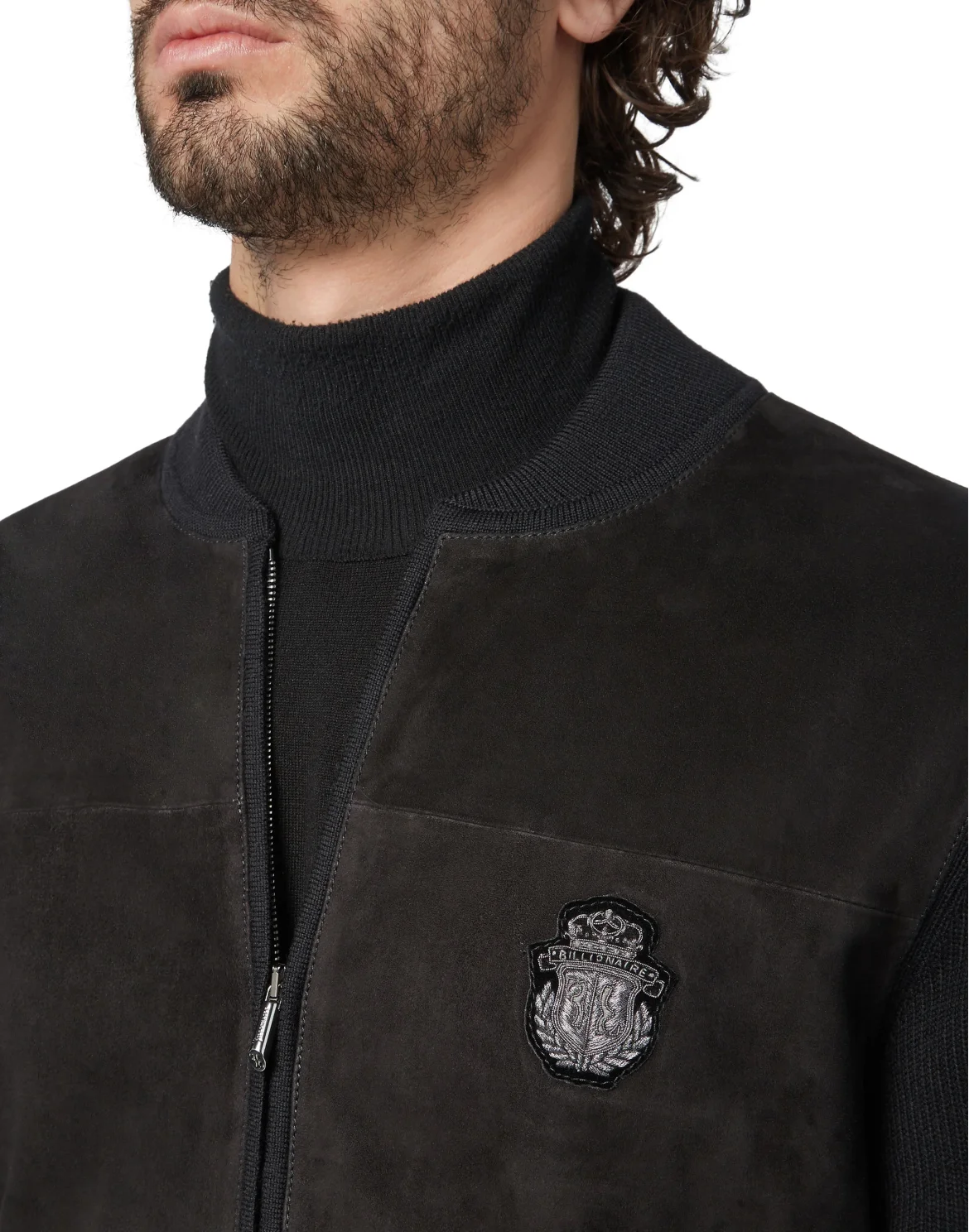 Pullover full zip Crest, цвет: Черный