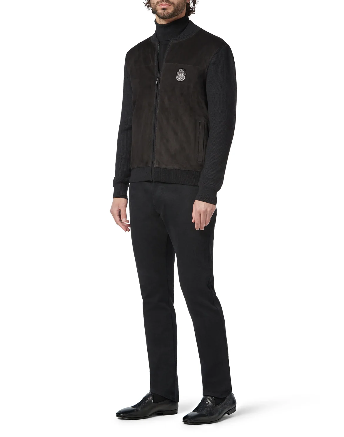 Pullover full zip Crest, цвет: Черный