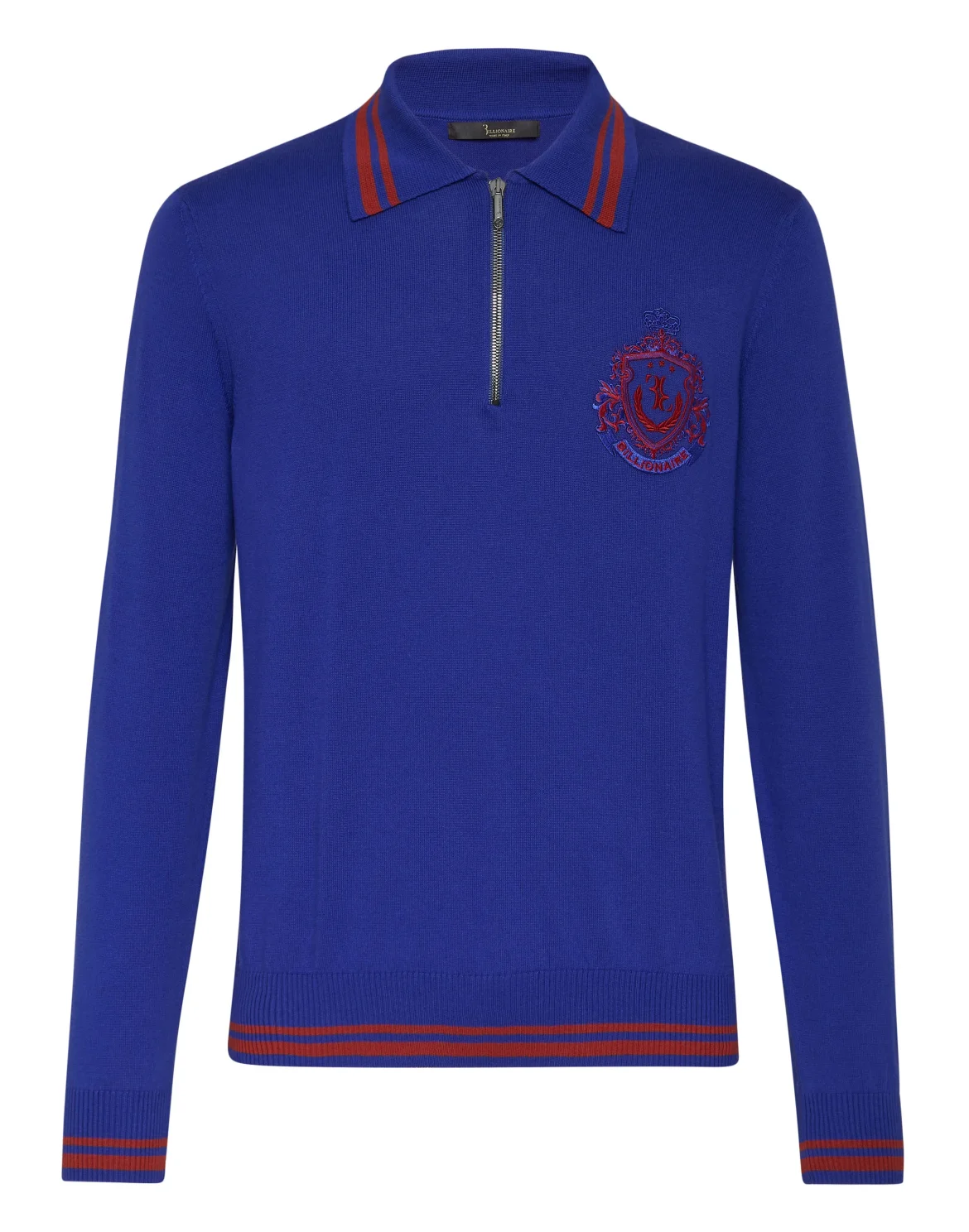 Pullover zip mock Crest, цвет: Синий