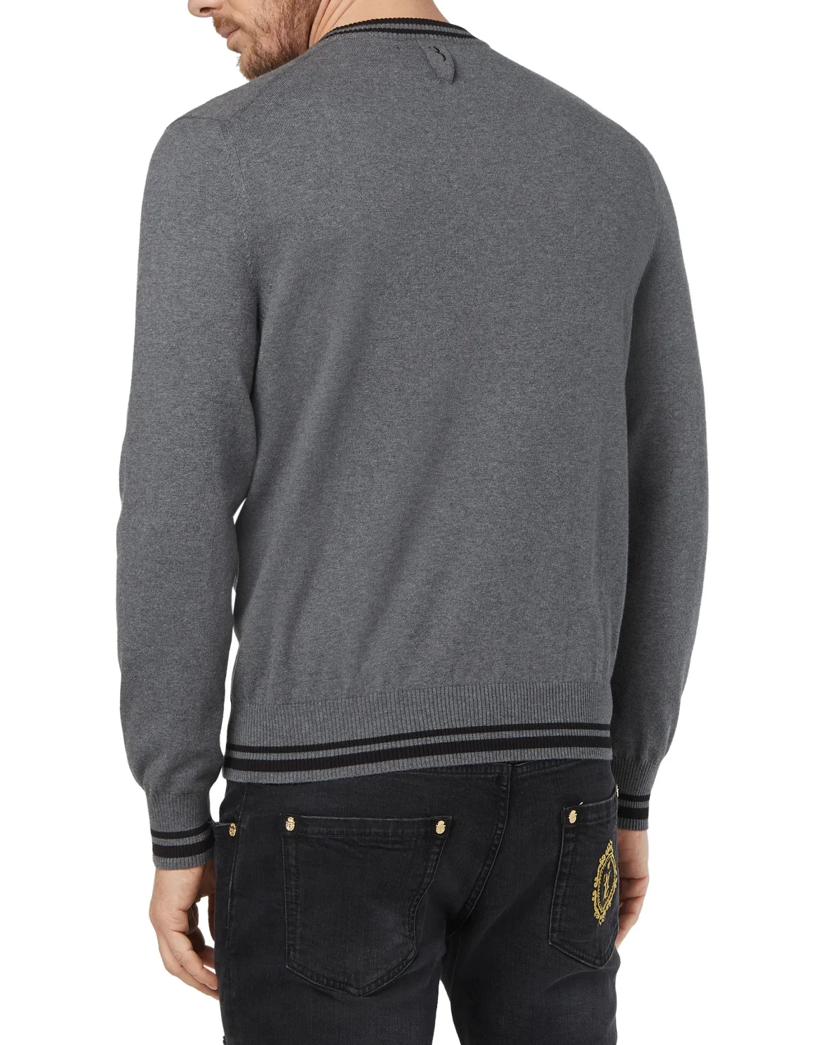 Pullover Round Neck LS Crest, цвет: Серый