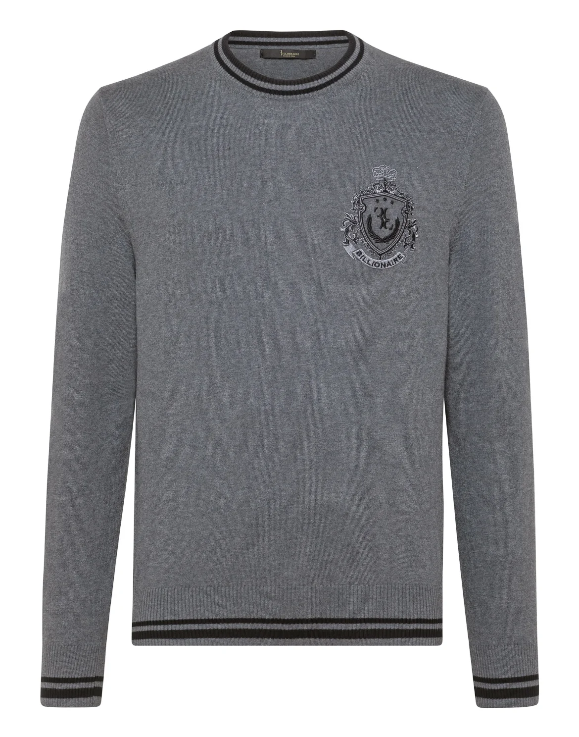 Pullover Round Neck LS Crest, цвет: Серый