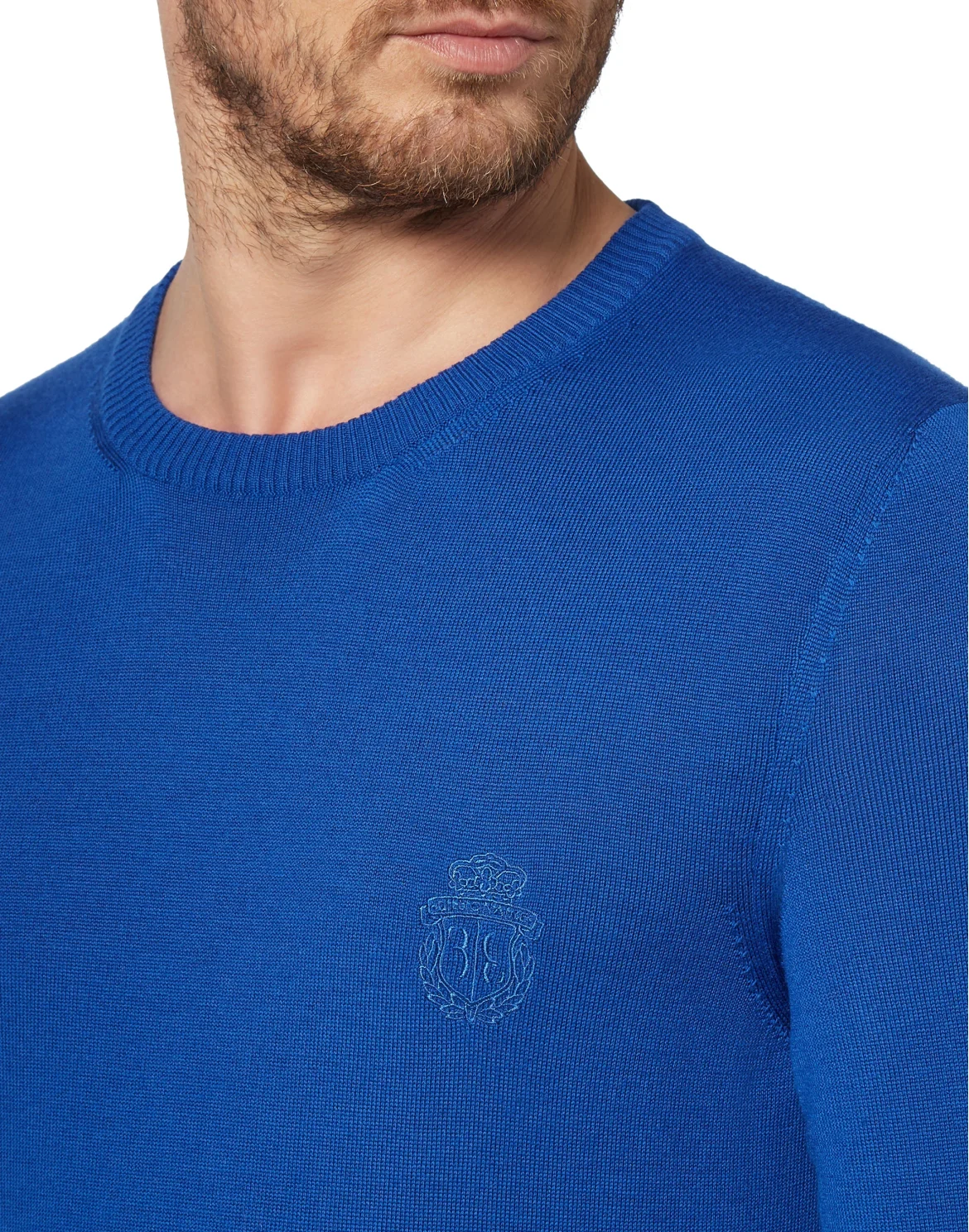 Pullover Round Neck LS Crest, цвет: Синий