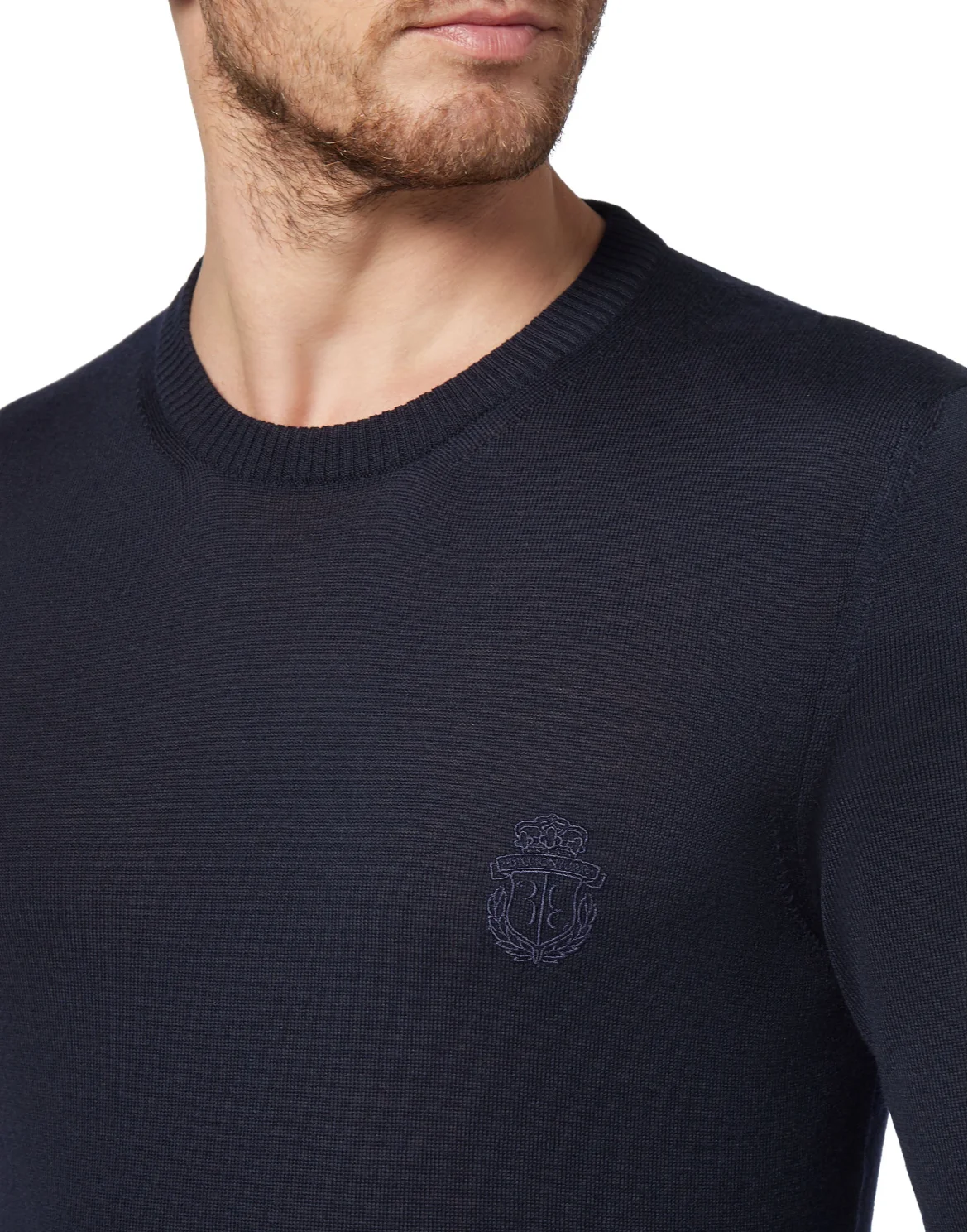 Pullover Round Neck LS Crest, цвет: Синий