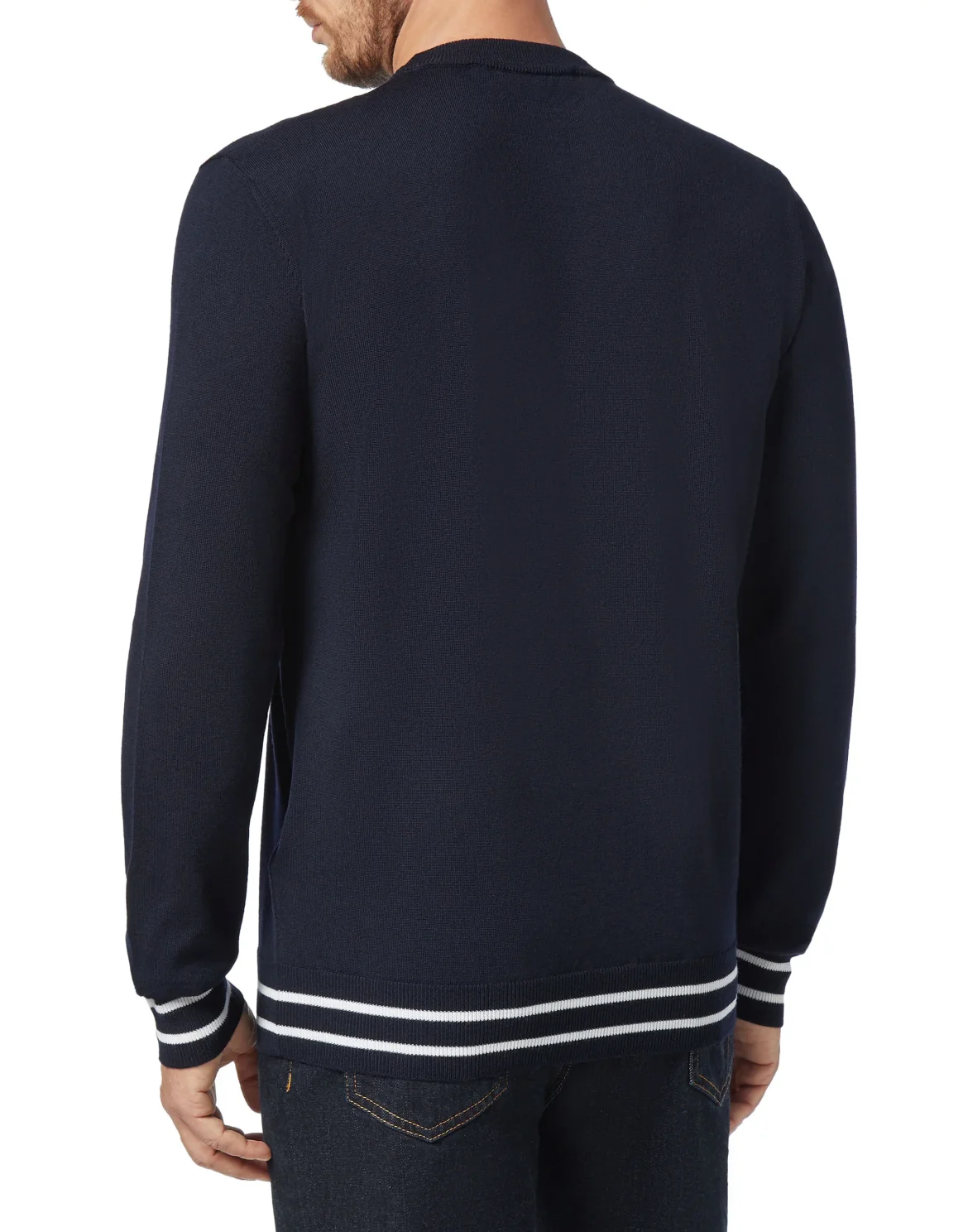 Pullover Round Neck LS Statement, цвет: Синий