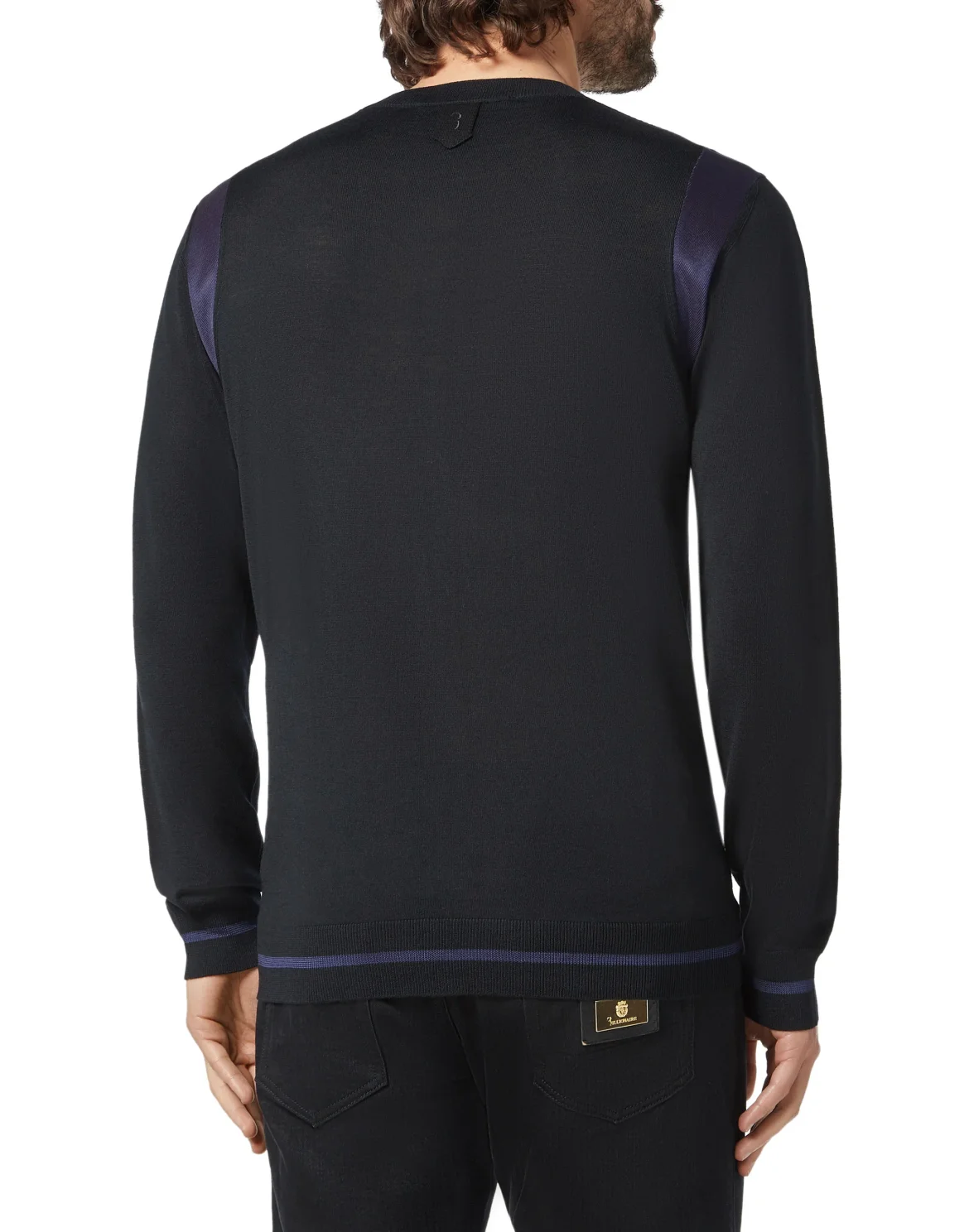 Pullover Round Neck LS Crest, цвет: Черный