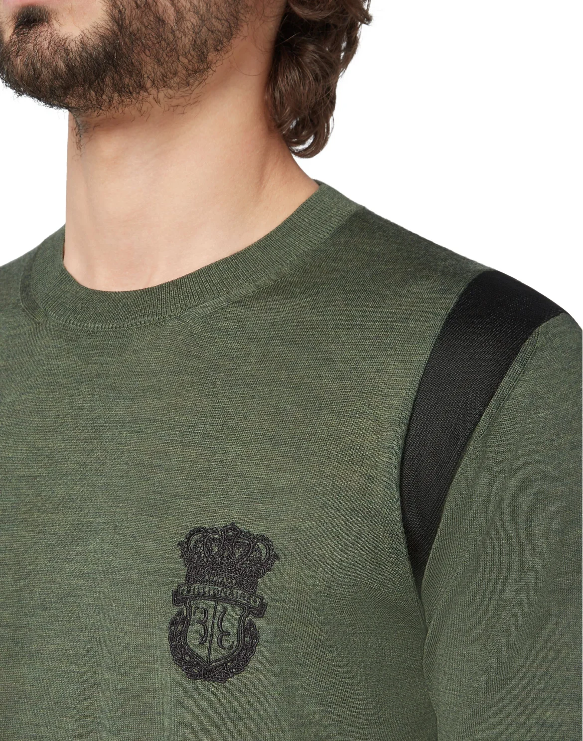 Pullover Round Neck LS Crest, цвет: Зеленый