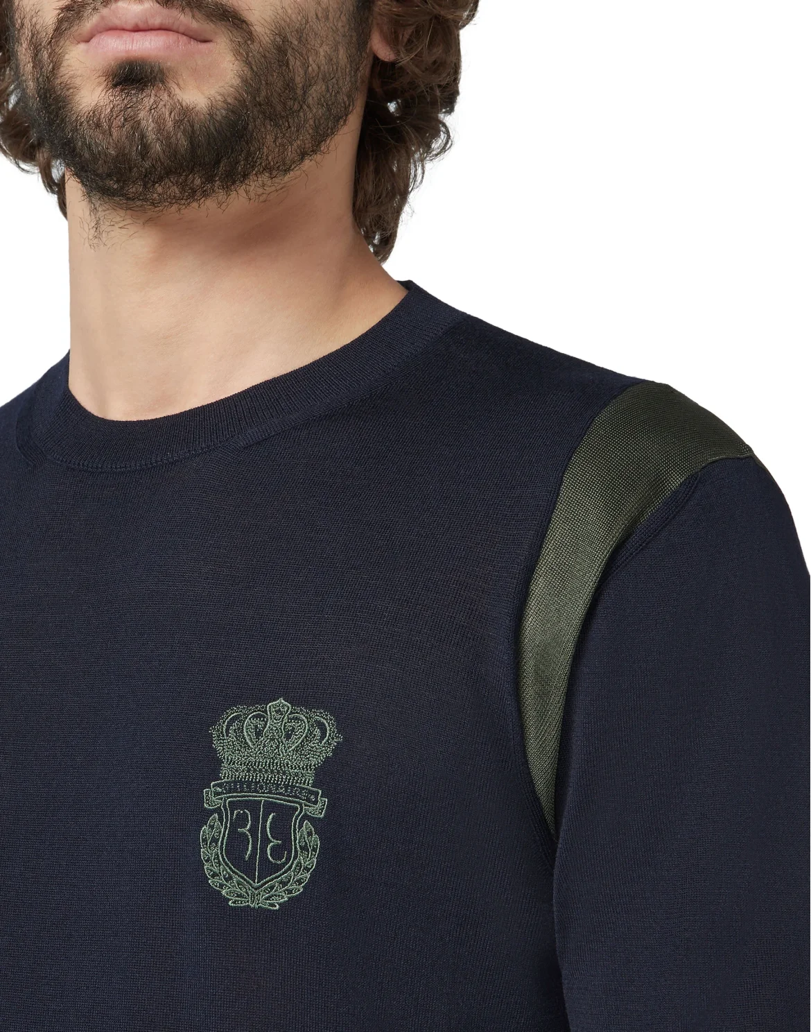 Pullover Round Neck LS Crest, цвет: Синий