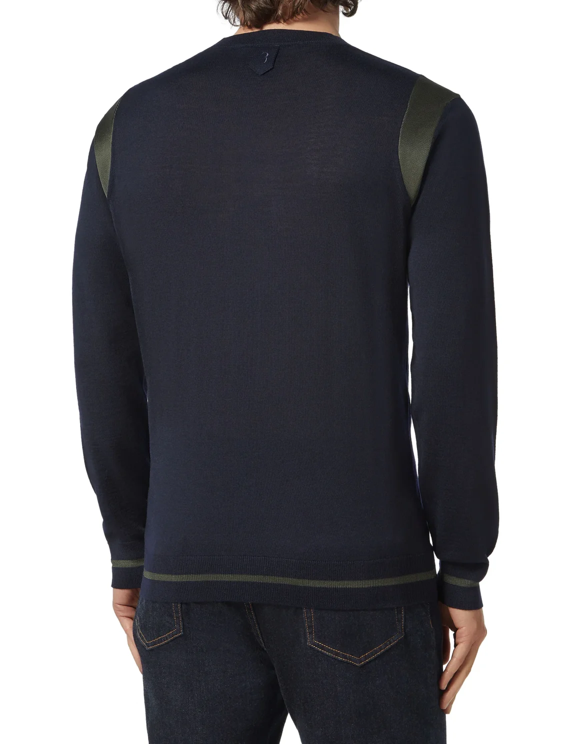 Pullover Round Neck LS Crest, цвет: Синий