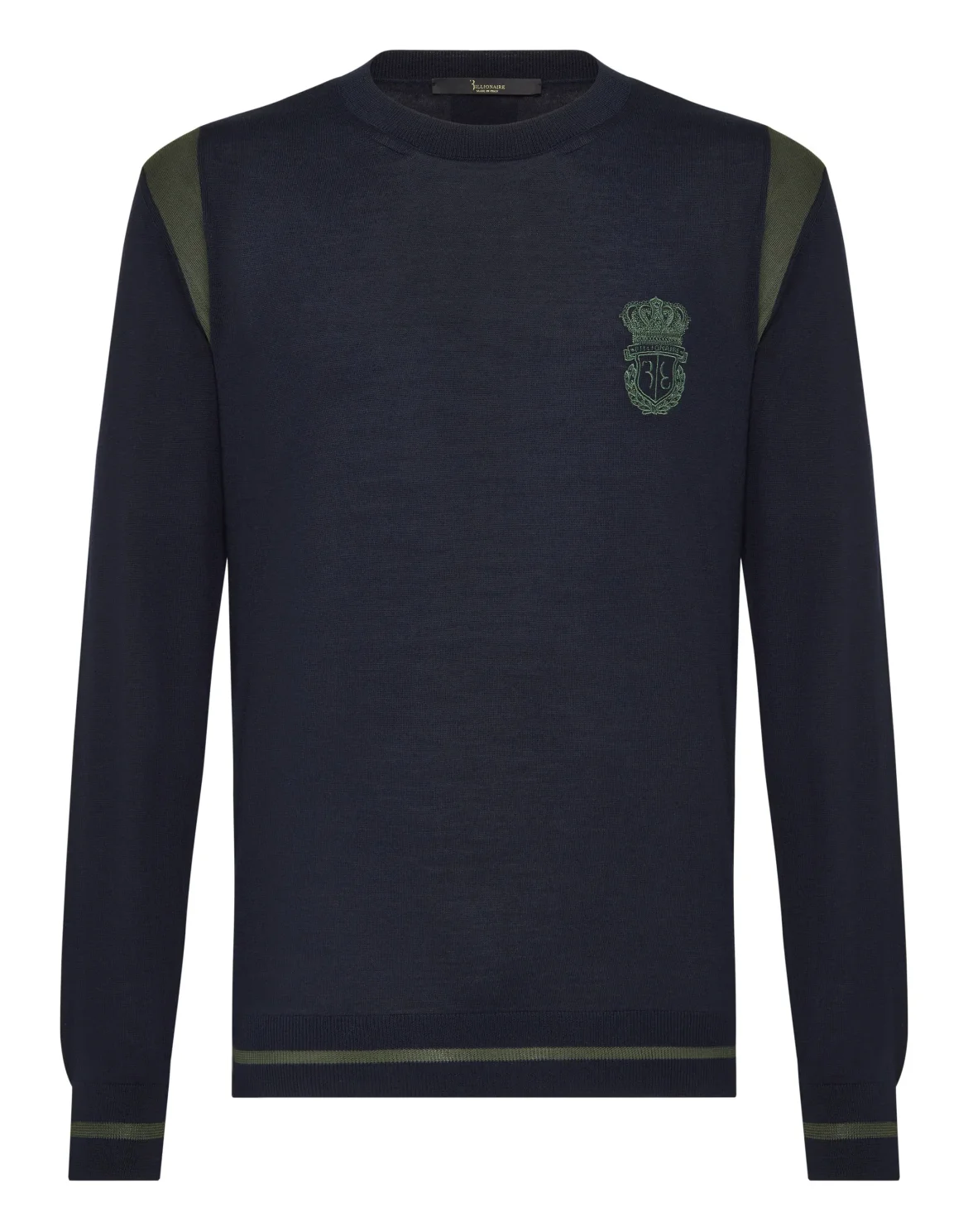 Pullover Round Neck LS Crest, цвет: Синий