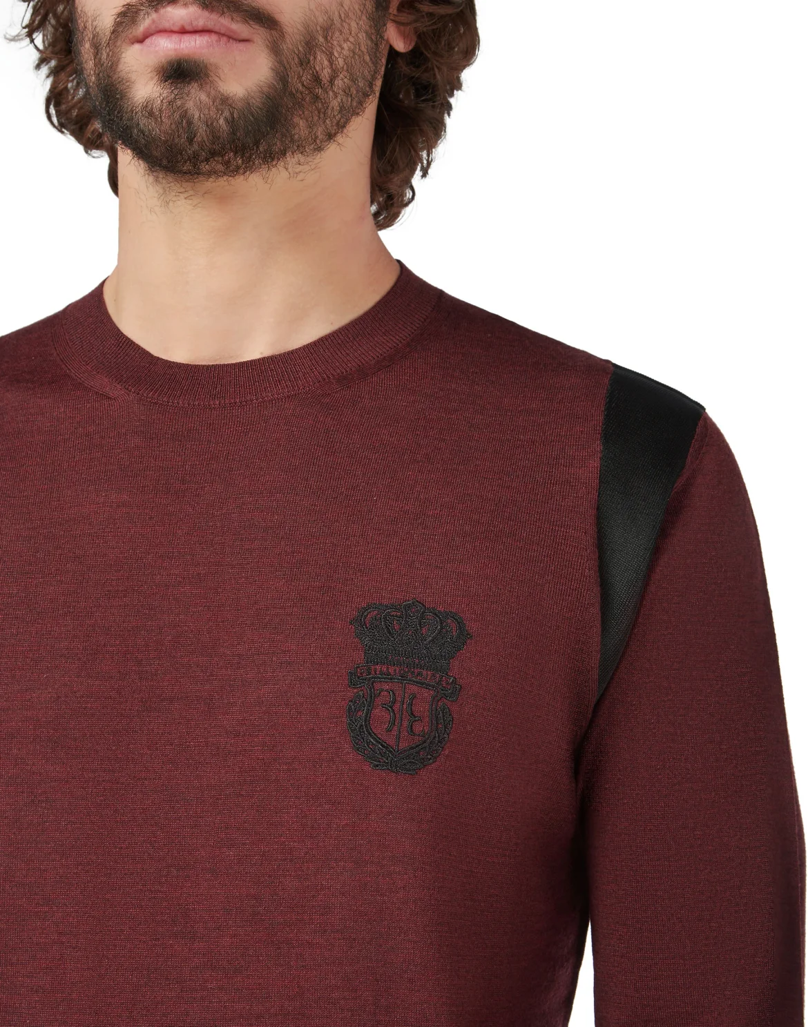 Pullover Round Neck LS Crest, цвет: Красный